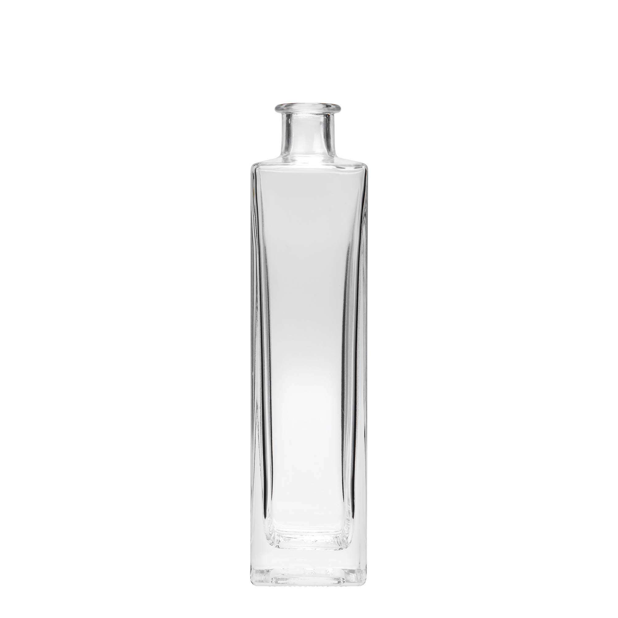 500 ml Glasflasche „Rafaello“, quadratisch, Mündung: Kork