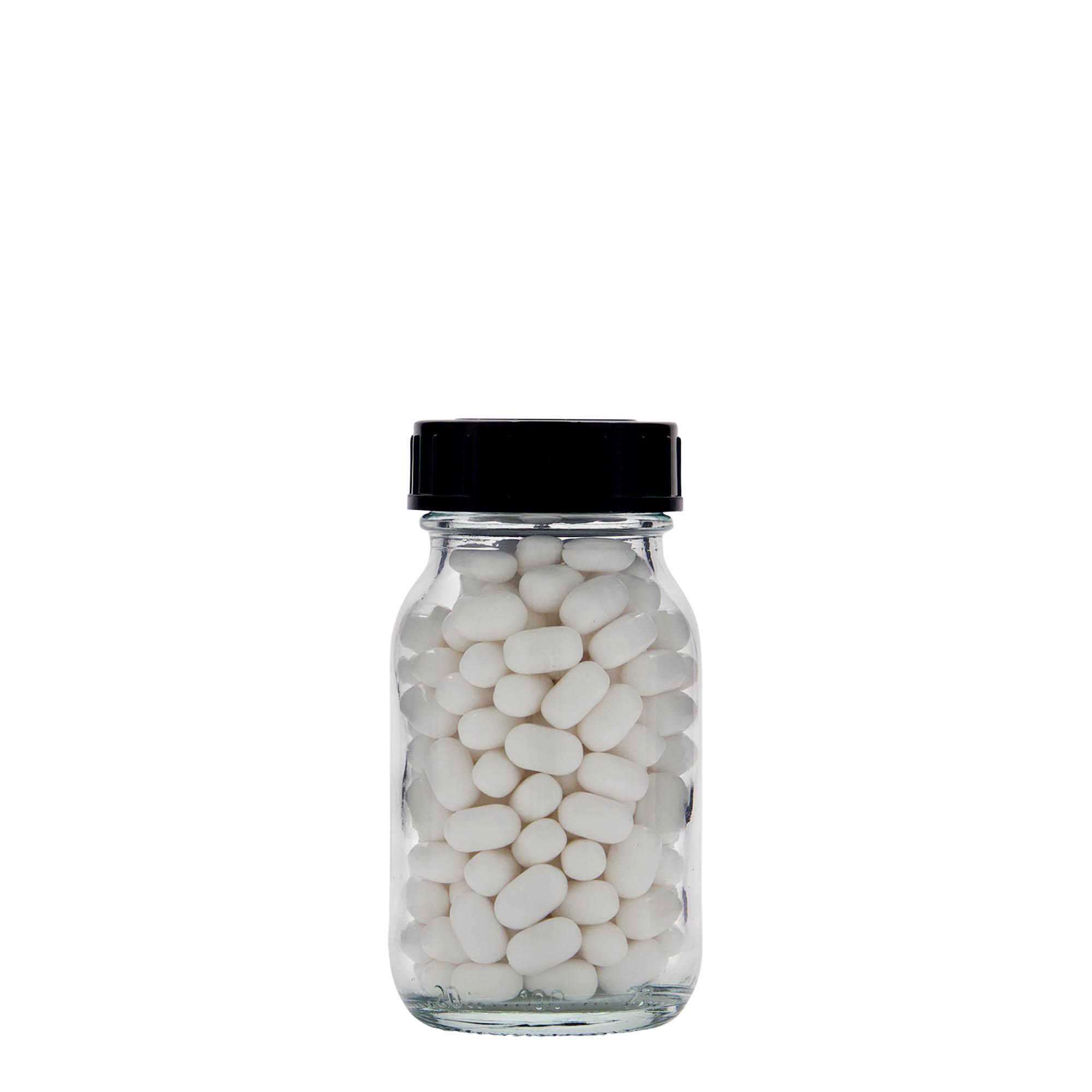 100 ml Weithalsglas, Mündung: DIN 40 100 ml Weithalsglas, Mündung: DIN 40