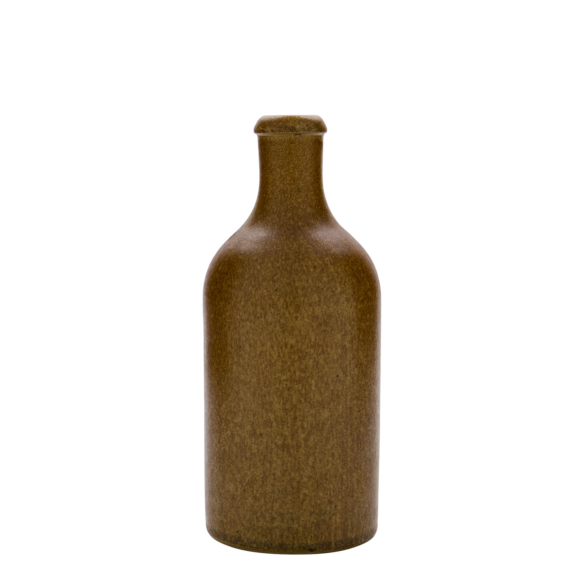 500 ml Tonkrug, Steinzeug, braun-kristall, Mündung: Kork