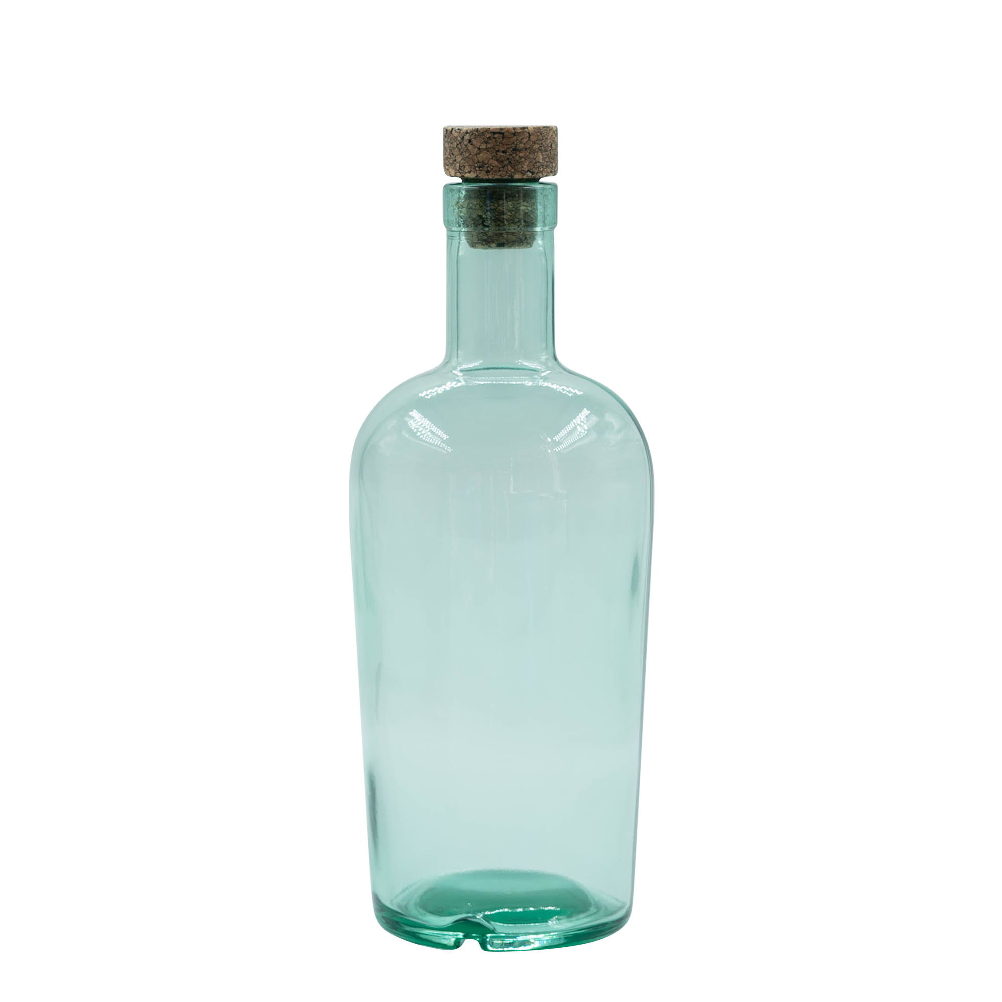 700 ml Glasflasche 'Teo Light', Mündung: Kork 700 ml Glasflasche 'Teo Light', Mündung: Kork