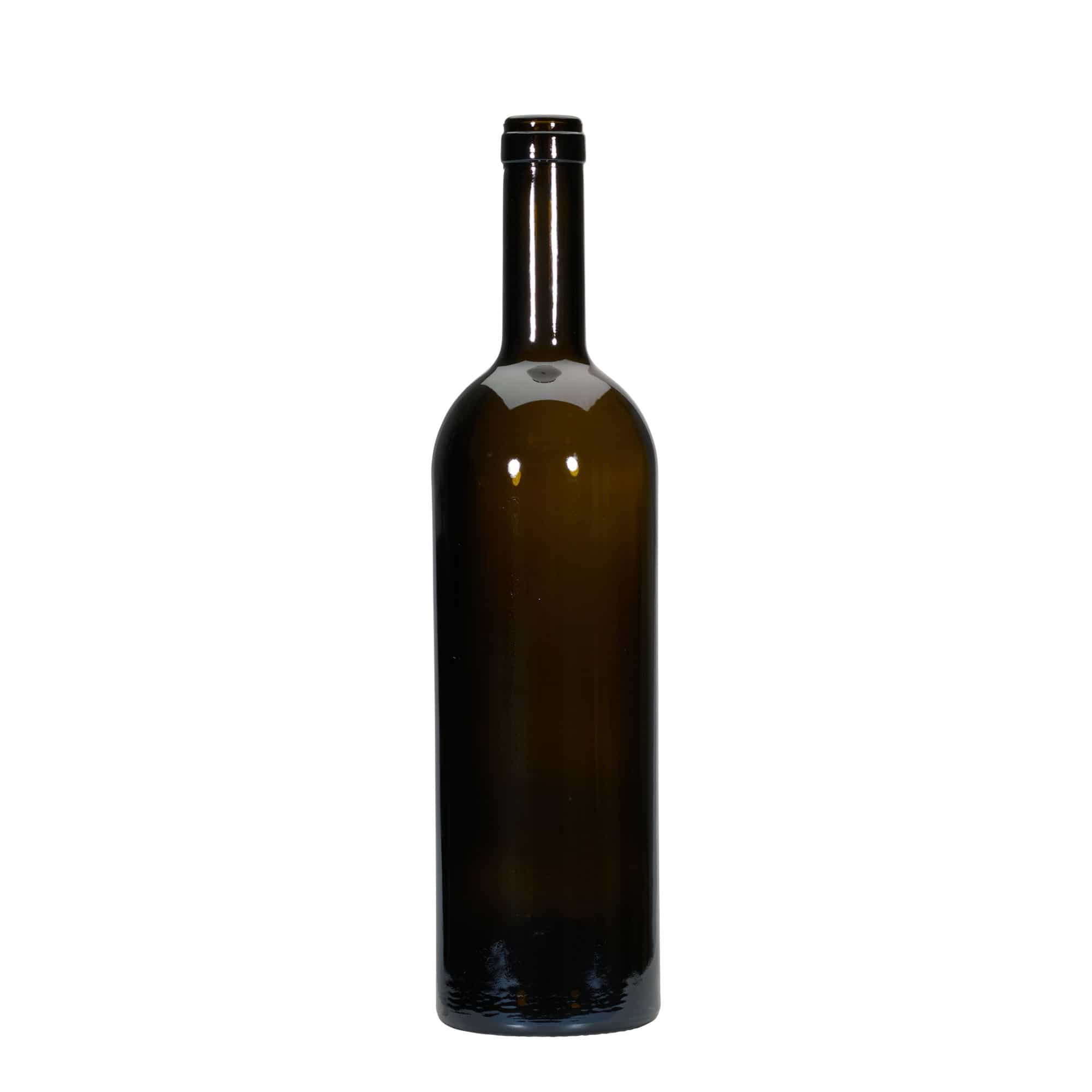 750 ml Weinflasche 'Golia', antikgrün, Mündung: Kork