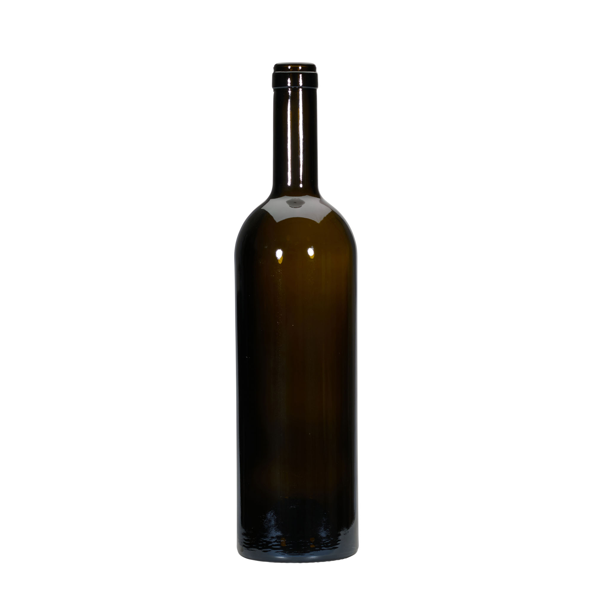 750 ml Weinflasche „Golia“, antikgrün, Mündung: Kork