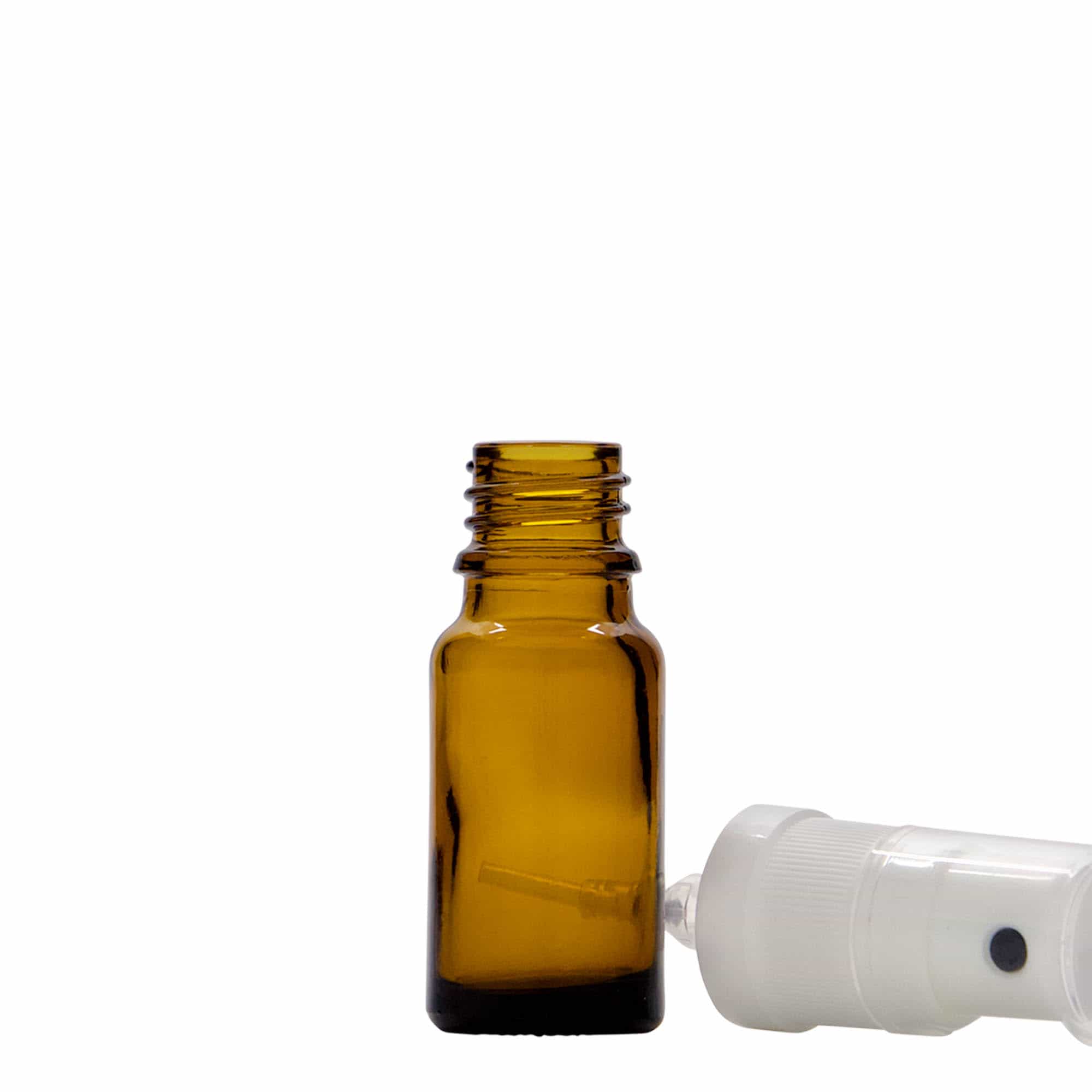 10 ml Sprühflasche Medizin, Glas, braun, Mündung: DIN 18 10 ml Sprühflasche Medizin, Glas, braun, Mündung: DIN 18
