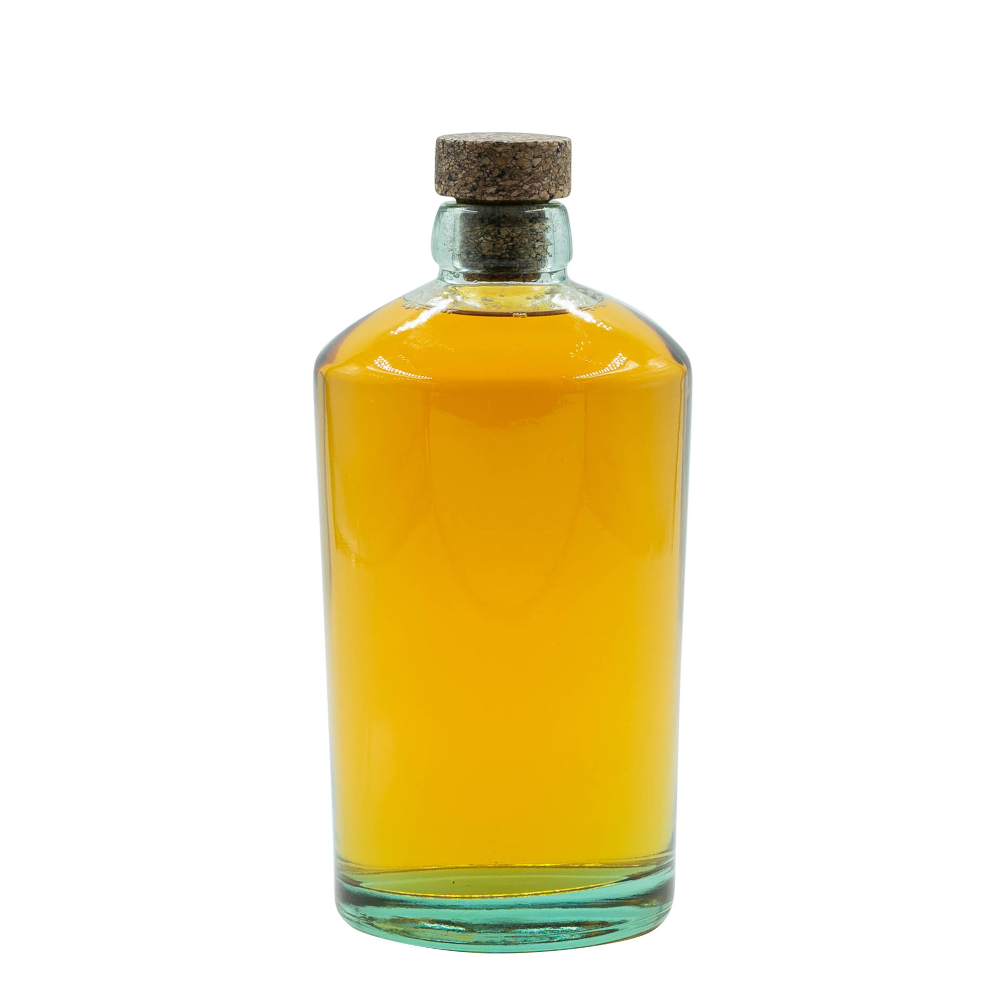 700 ml Glasflasche 'Barrel', Mündung: Kork 700 ml Glasflasche 'Barrel', Mündung: Kork
