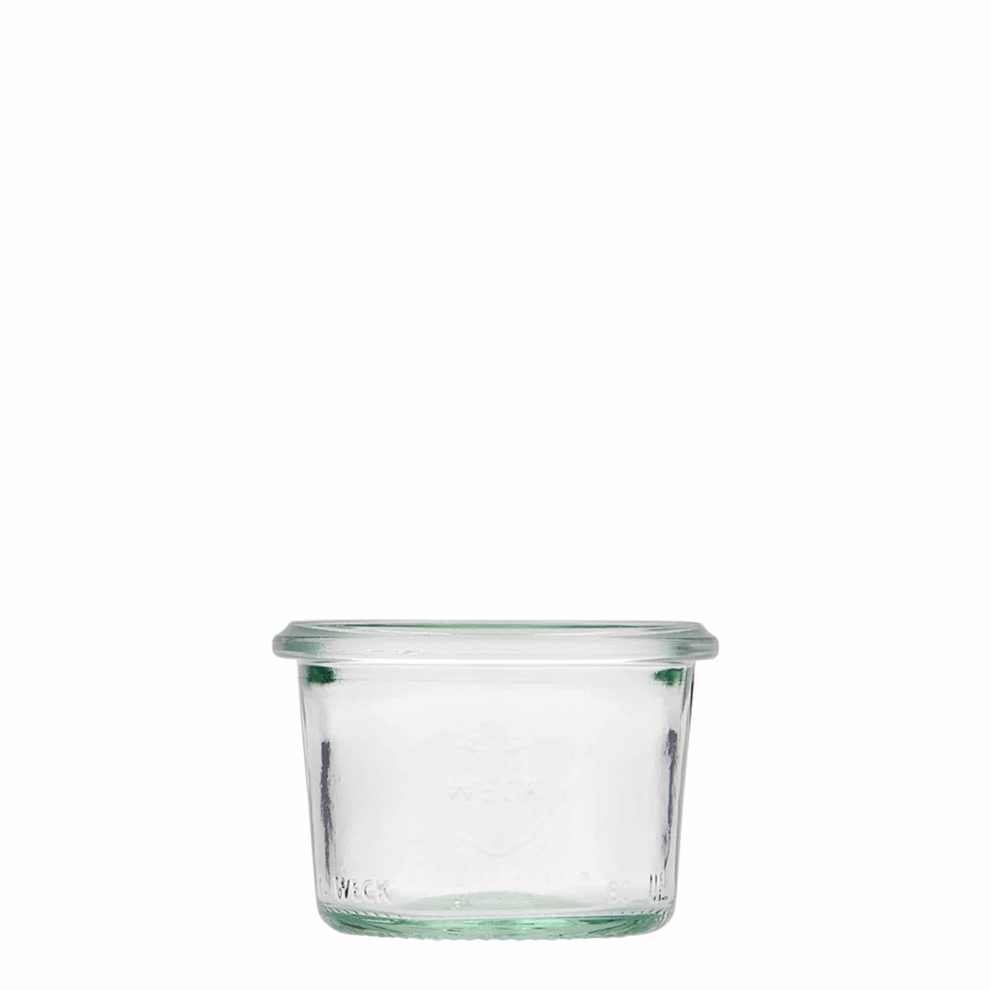 80 ml WECK-Sturzglas, Mündung: Rundrand