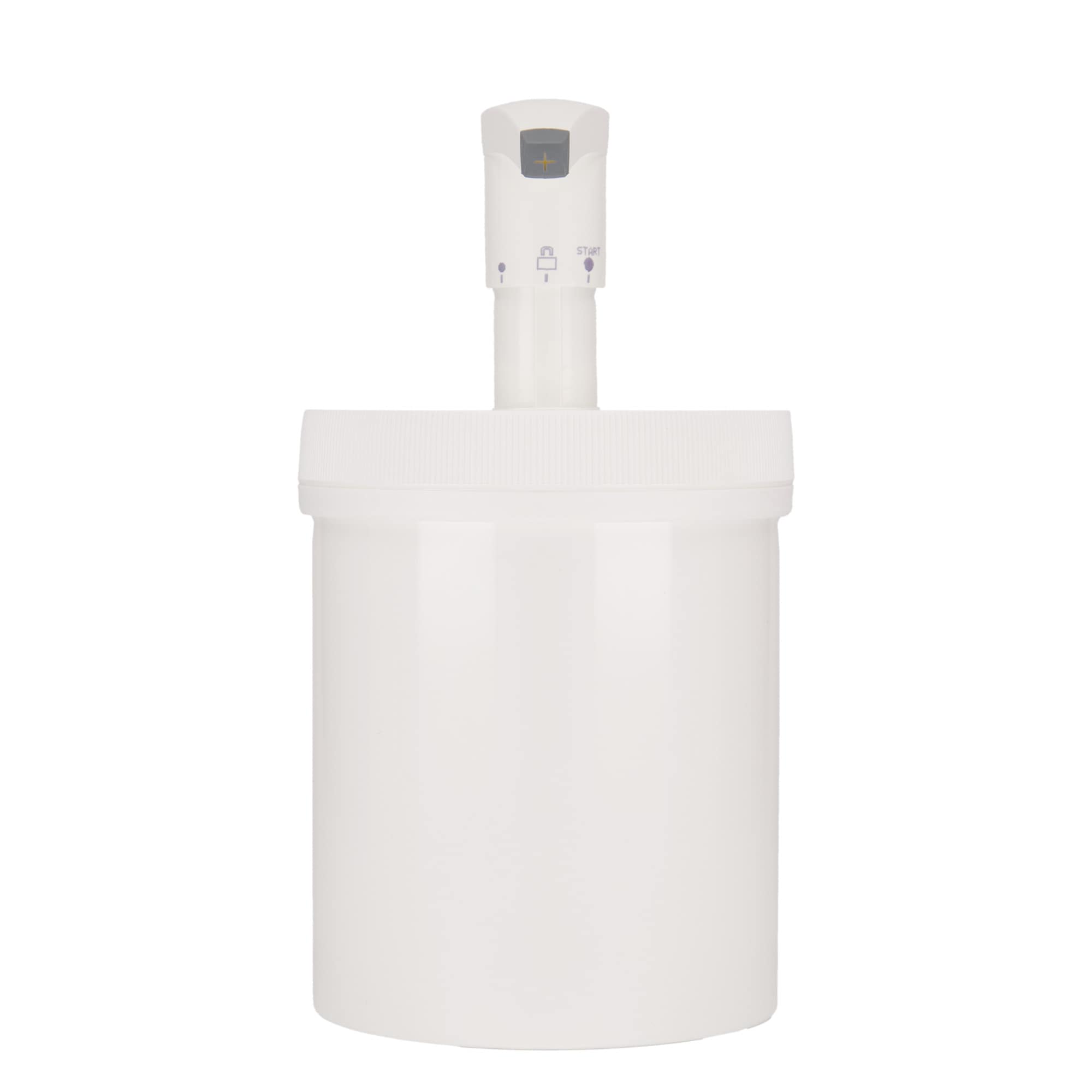 1.240 ml Dispenserflasche „Securibox“, PP-Kunststoff, weiß, Mündung: Schraubverschluss