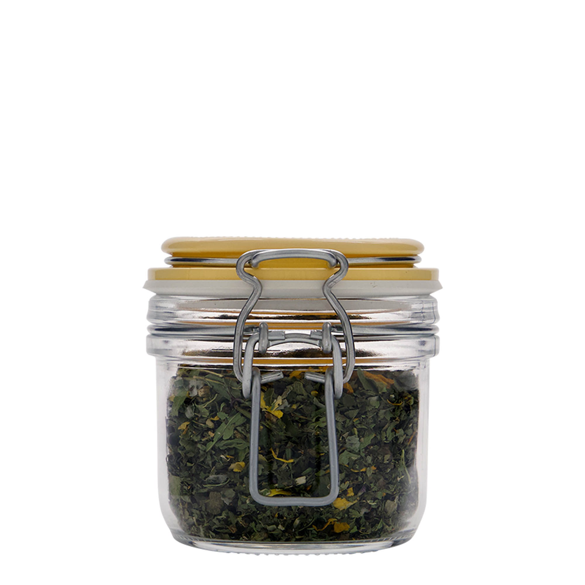 200 ml Drahtbügelglas „Fido“, gelb, Mündung: Drahtbügelverschluss