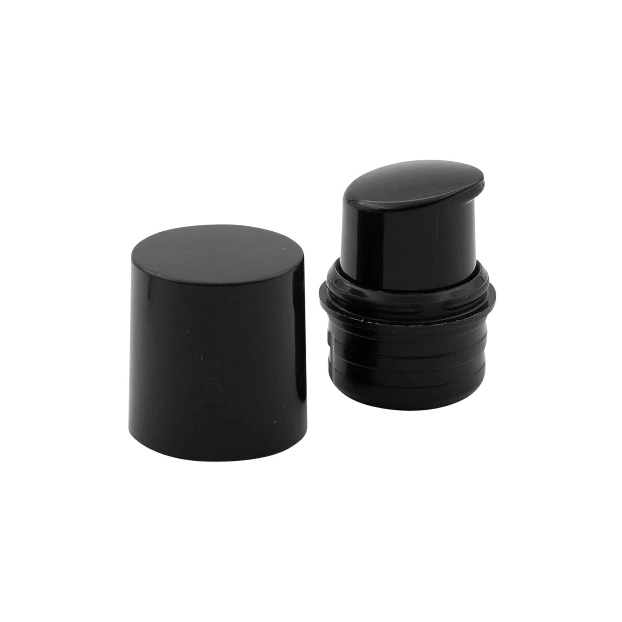 Airless Dispenser Pumpkopf „Nano“, PP-Kunststoff, schwarz