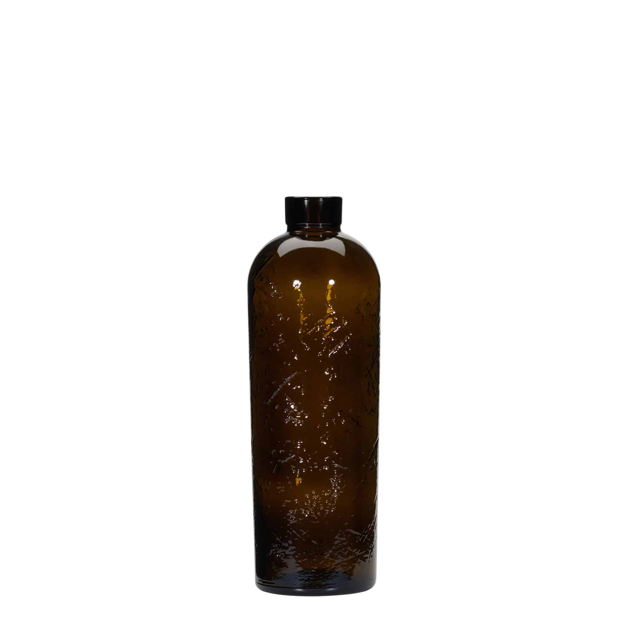 700 ml Wildly Crafted Glasflasche „Natural“, braun, Mündung: Kork