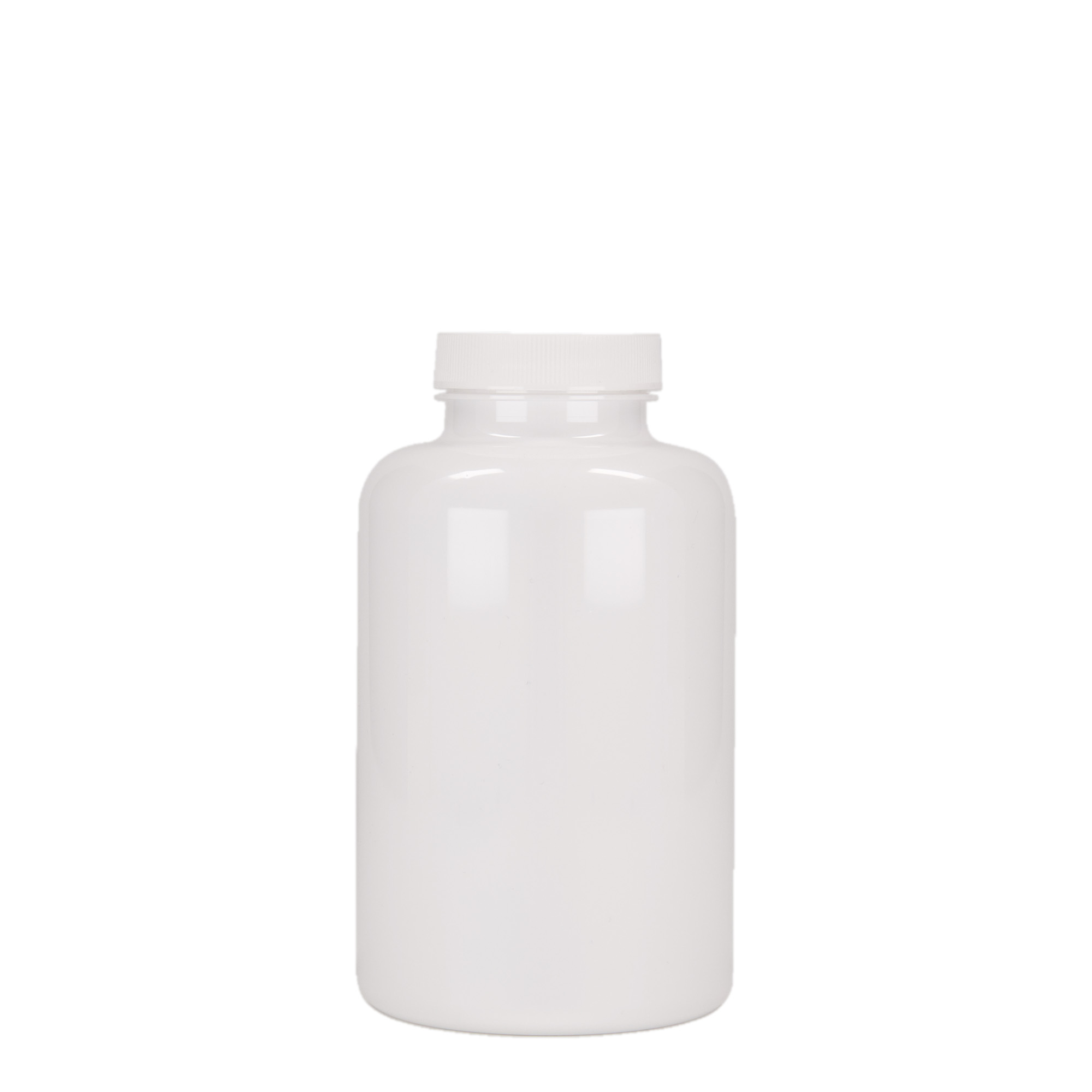 500 ml PET-Packer, Kunststoff, weiß, Mündung: 45/400 500 ml PET-Packer, Kunststoff, weiß, Mündung: 45/400