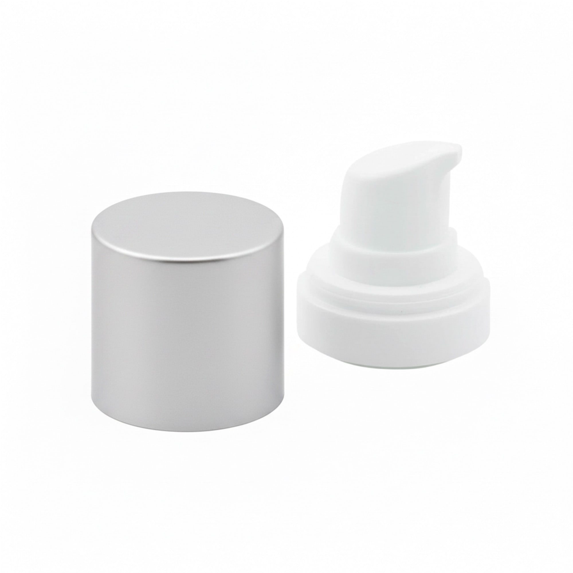 Airless Dispenser Pumpkopf „Micro“, PP-Kunststoff, silber