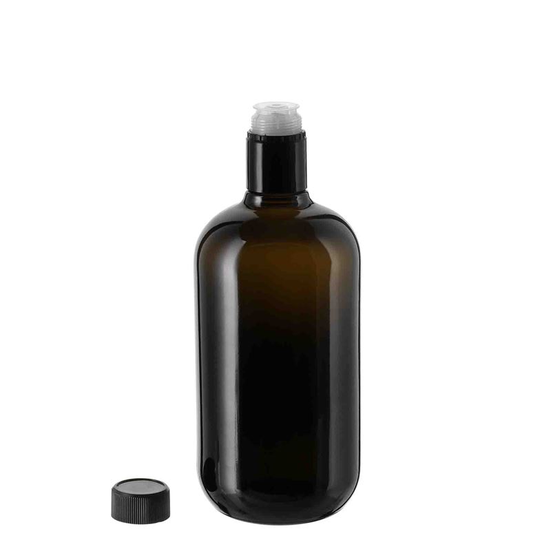 750 ml Essig-/Ölflasche 'Biolio', Glas, antikgrün, Mündung: DOP 750 ml Essig-/Ölflasche 'Biolio', Glas, antikgrün, Mündung: DOP