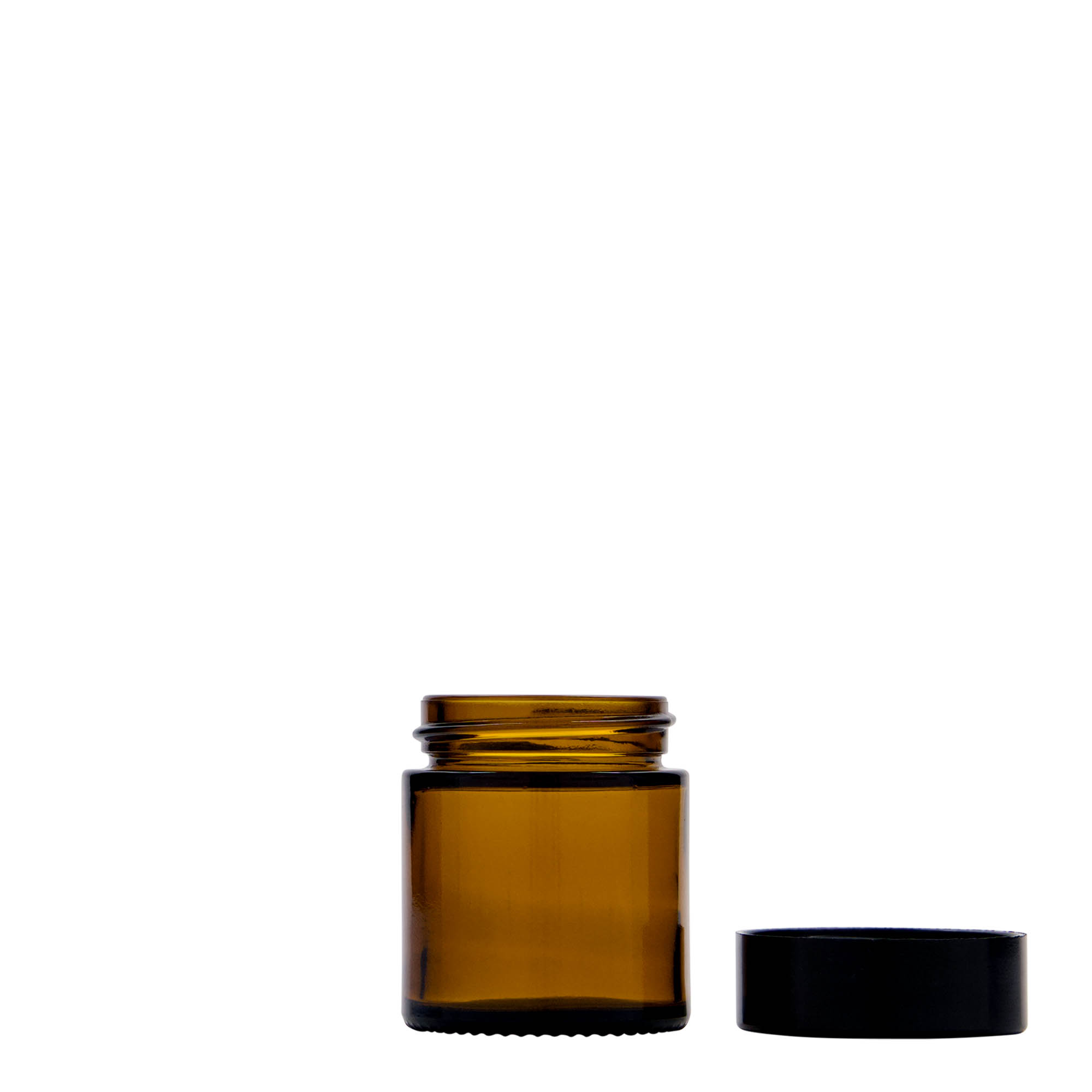 30 ml Tiegel 'Brown Line', Glas, braun, Mündung: Schraubverschluss 30 ml Tiegel 'Brown Line', Glas, braun, Mündung: Schraubverschluss