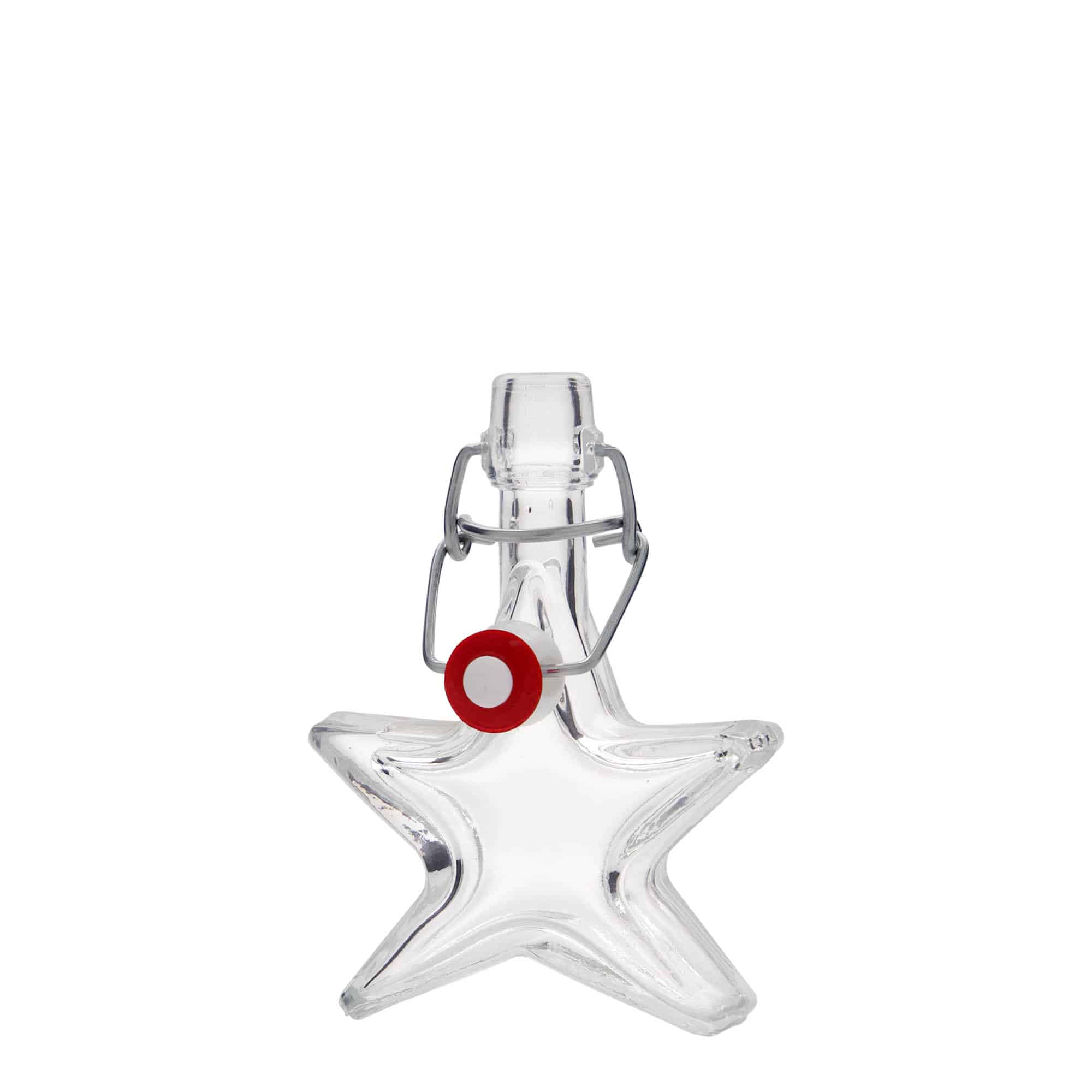 40 ml Glasflasche „Stern“, Mündung: Bügelverschluss
