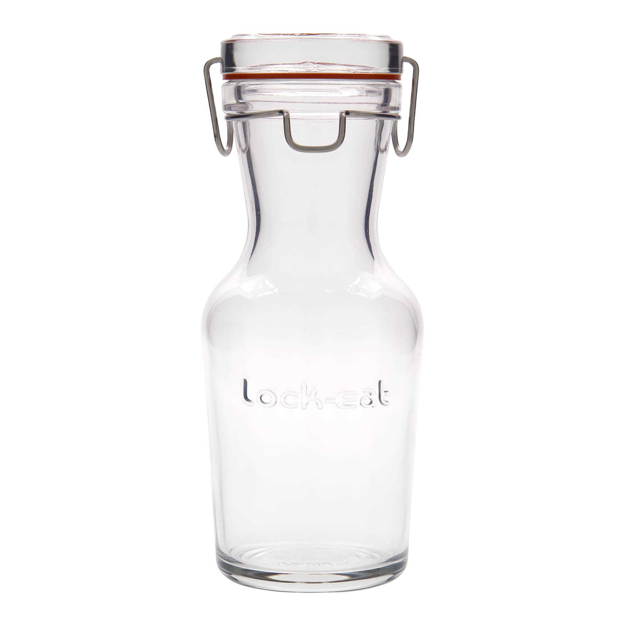 500 ml Glaskaraffe „Lock-Eat“, Mündung: Drahtbügelverschluss
