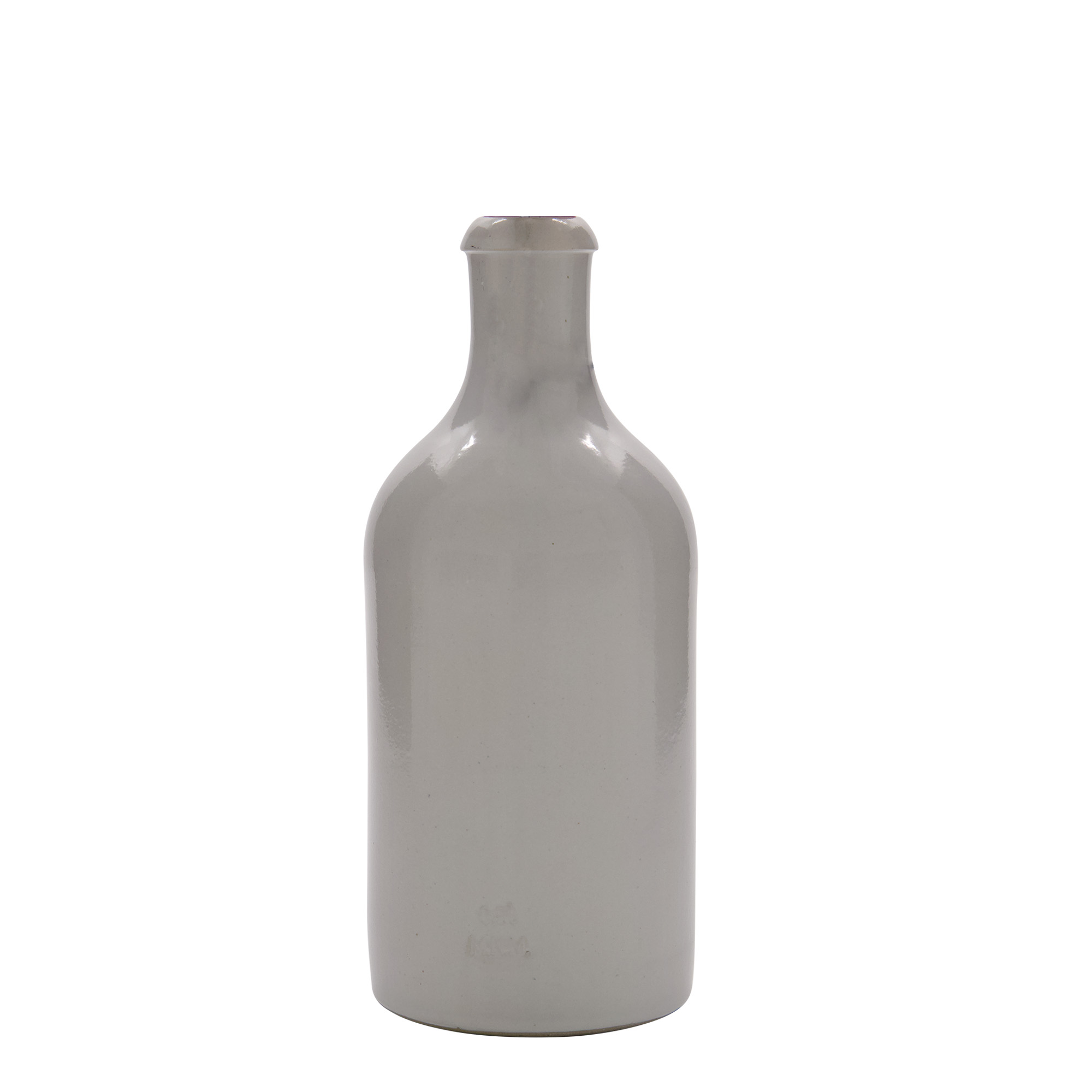 500 ml Tonkrug, Steinzeug, weiß, Mündung: Bügelverschluss 500 ml Tonkrug, Steinzeug, weiß, Mündung: Bügelverschluss