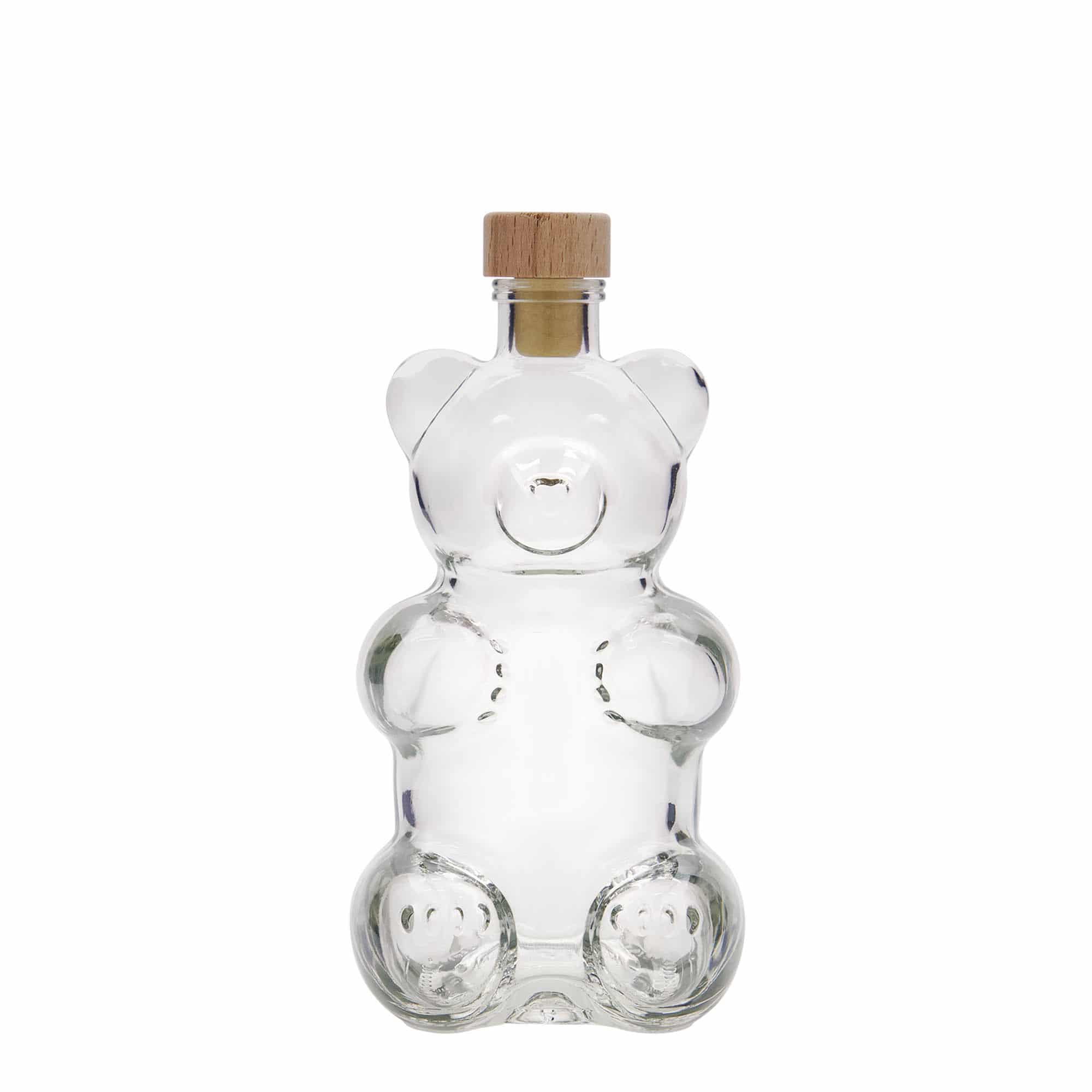 350 ml Glasflasche „Bär“, Mündung: Kork