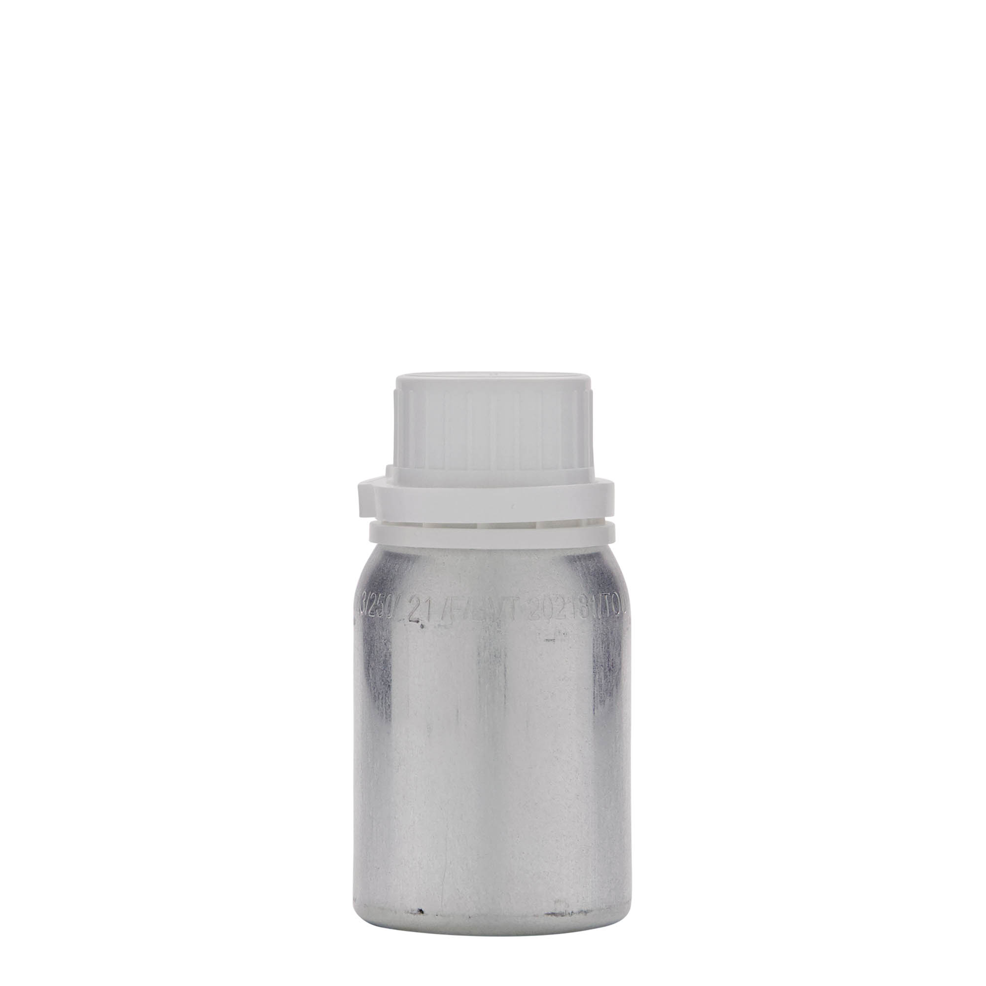 125 ml Aluminiumflasche, Metall, silber, Mündung: DIN 32 125 ml Aluminiumflasche, Metall, silber, Mündung: DIN 32