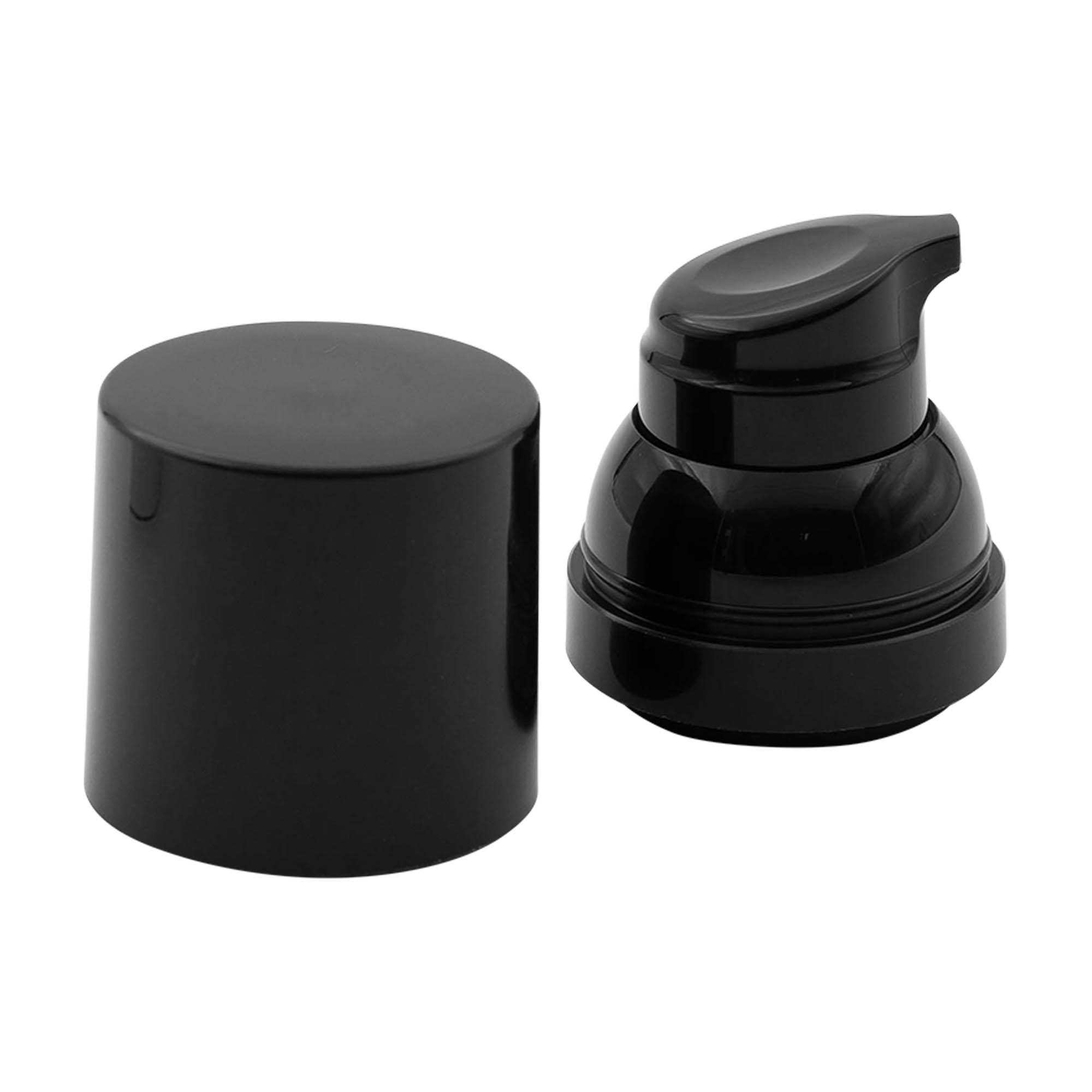 Airless Dispenser Pumpkopf „Mezzo“, PP-Kunststoff, schwarz