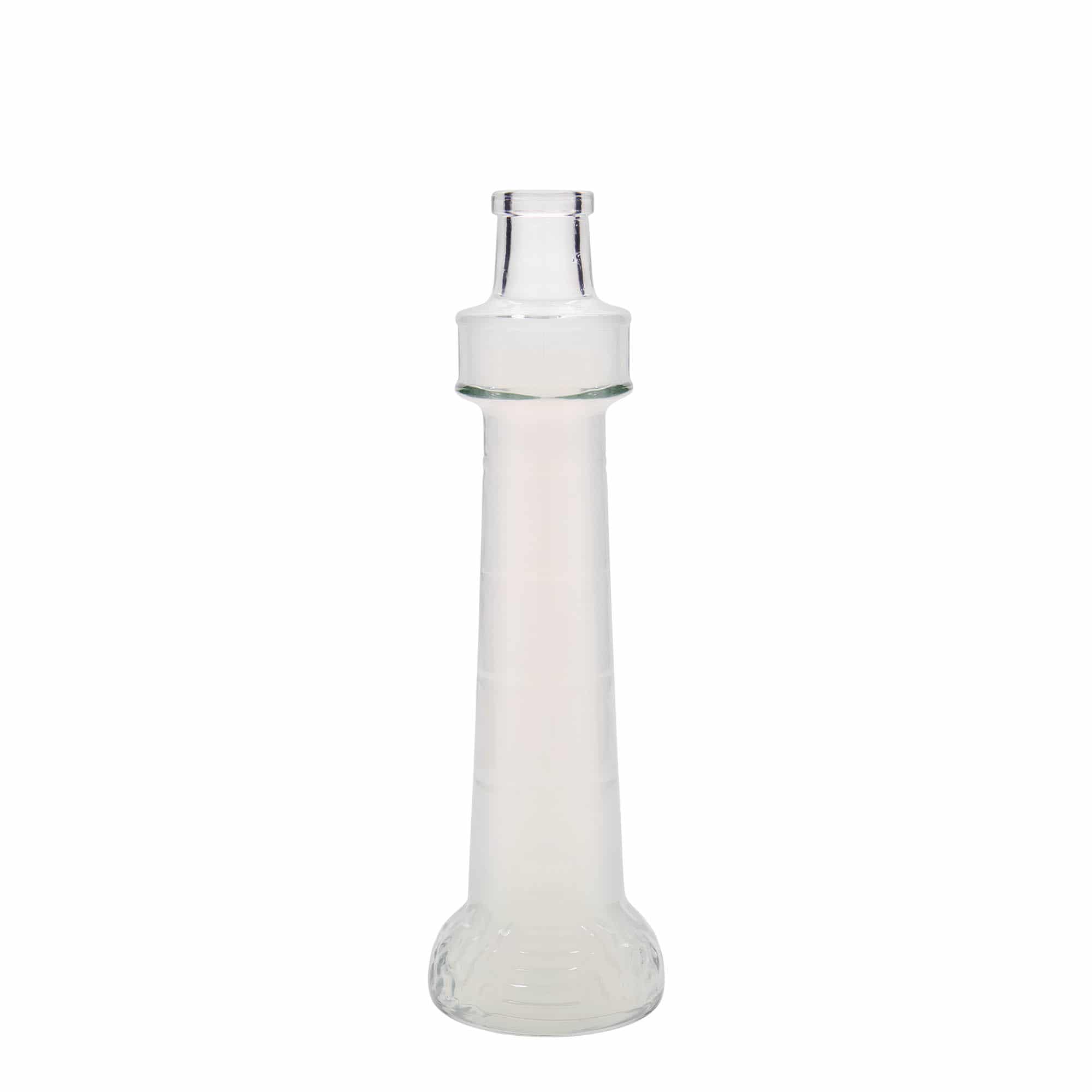 200 ml Glasflasche „Leuchtturm“, Mündung: Kork