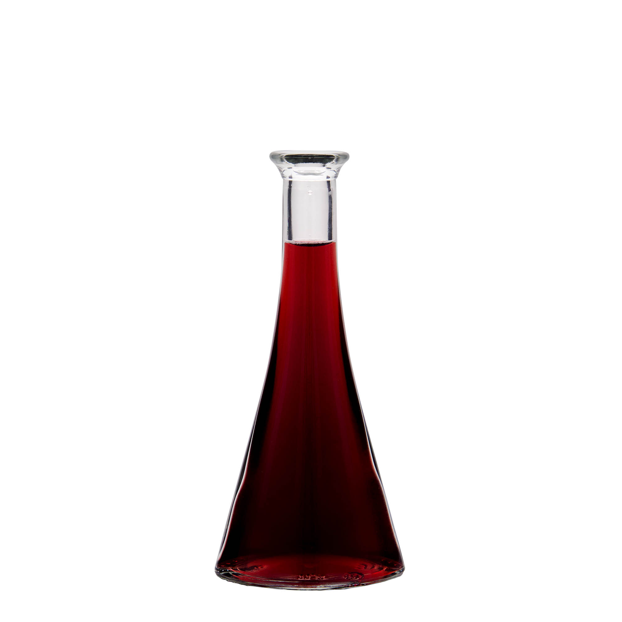 100 ml Glasflasche „Veronica“, halbrund, Mündung: Kork