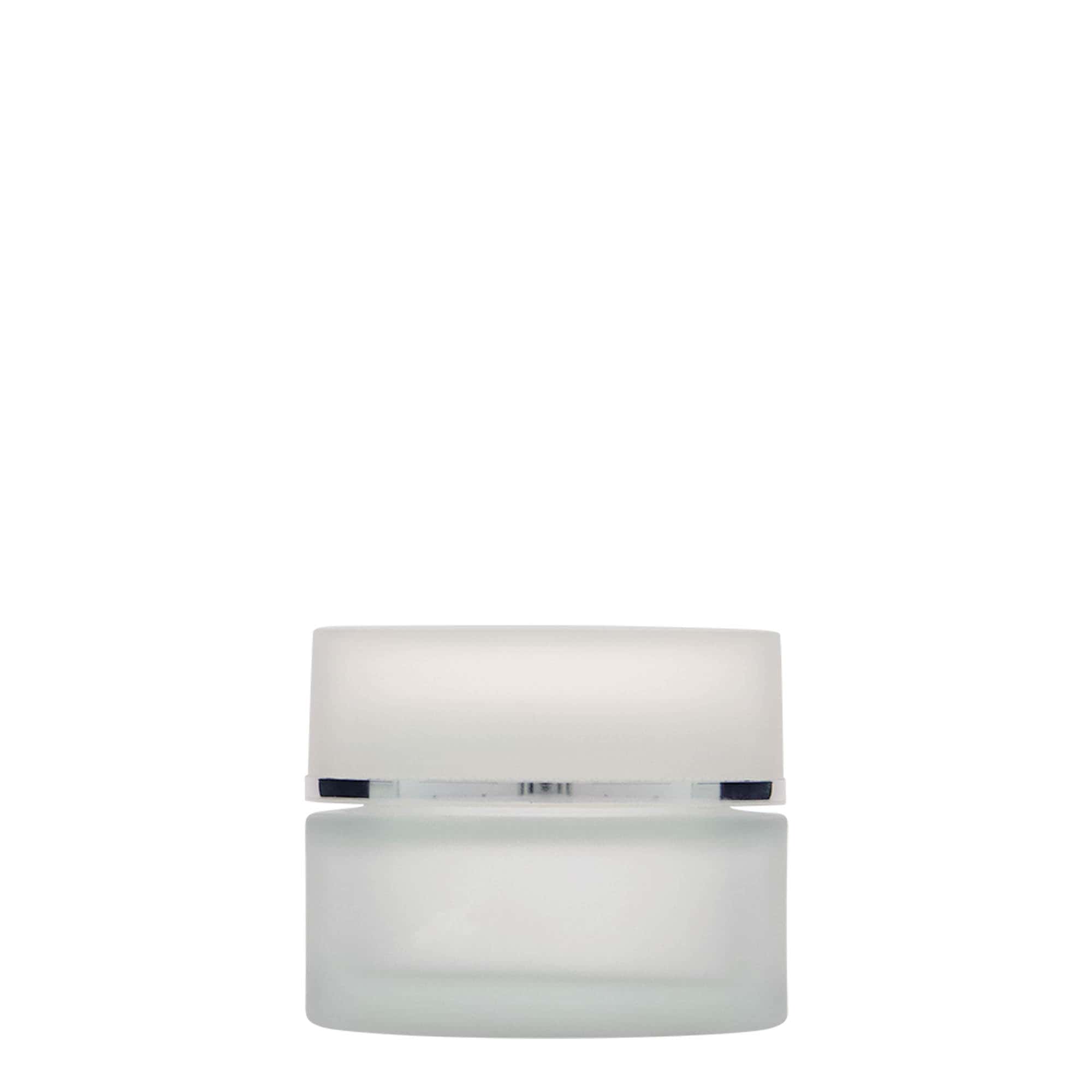 50 ml Tiegel 'Platin Edition', Glas, geeist, Mündung: Schraubverschluss