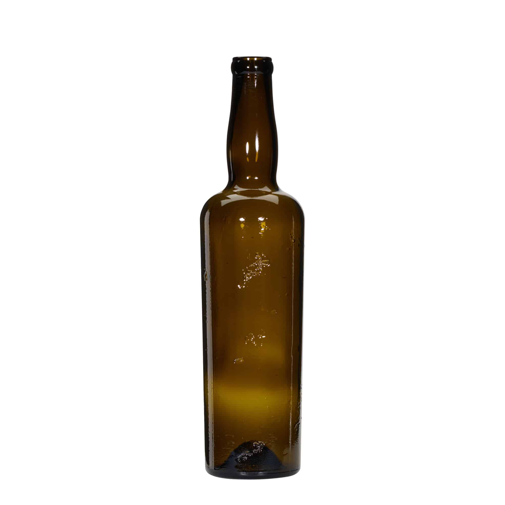 750 ml Wildly Crafted Glasflasche „Siroco“, braun, Mündung: Kork