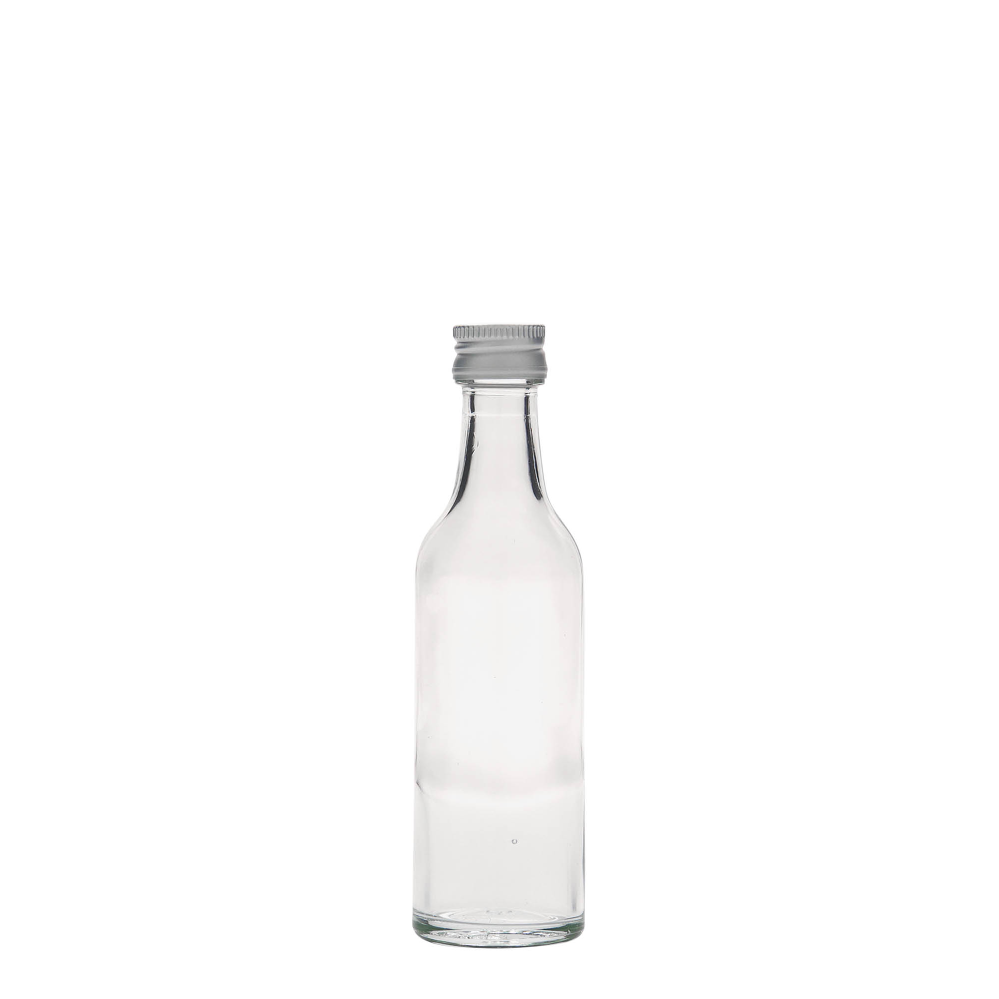 50 ml Glasflasche Geradhals, Mündung: PP 18 50 ml Glasflasche Geradhals, Mündung: PP 18