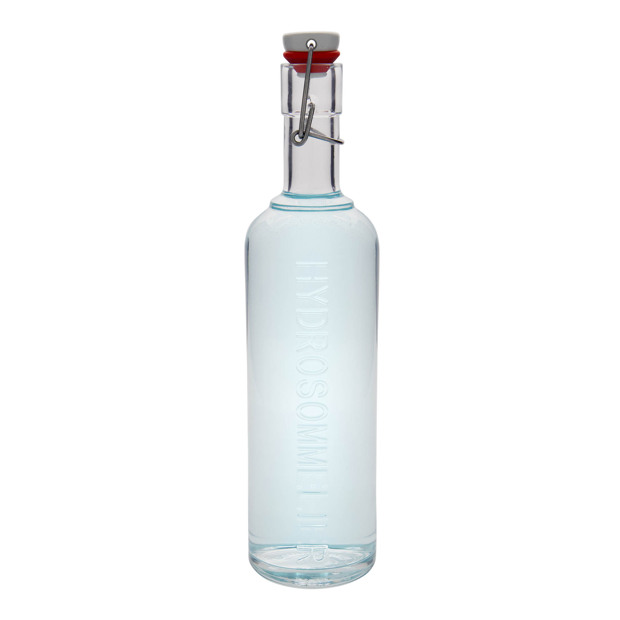 1.000 ml Glasflasche 'Optima Hydrosommelier', Mündung: Bügelverschluss 1.000 ml Glasflasche 'Optima Hydrosommelier', Mündung: Bügelverschluss