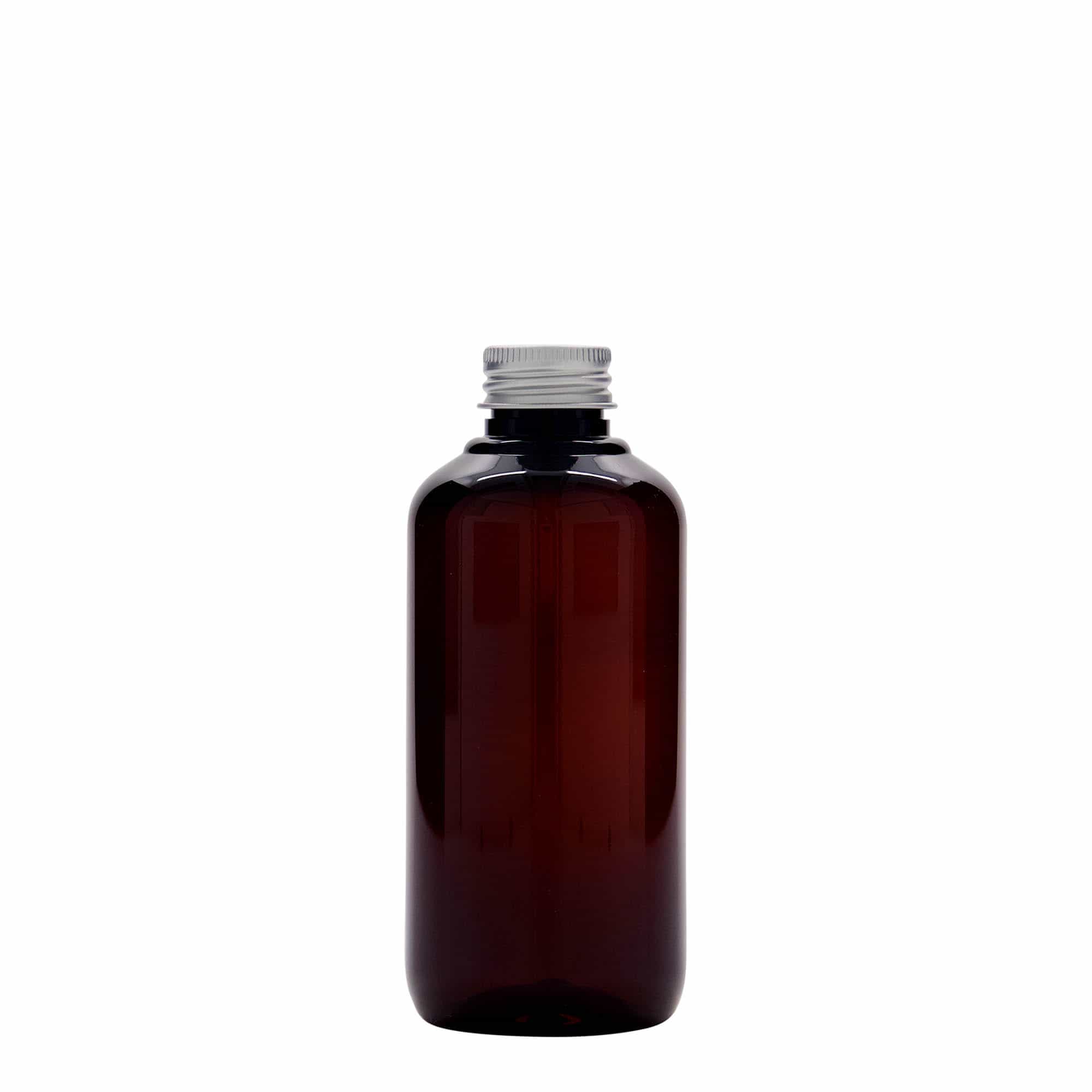 200 ml Recycling-Kunststoffflasche 'Victor's Best', PCR, braun, Mündung: 24/410