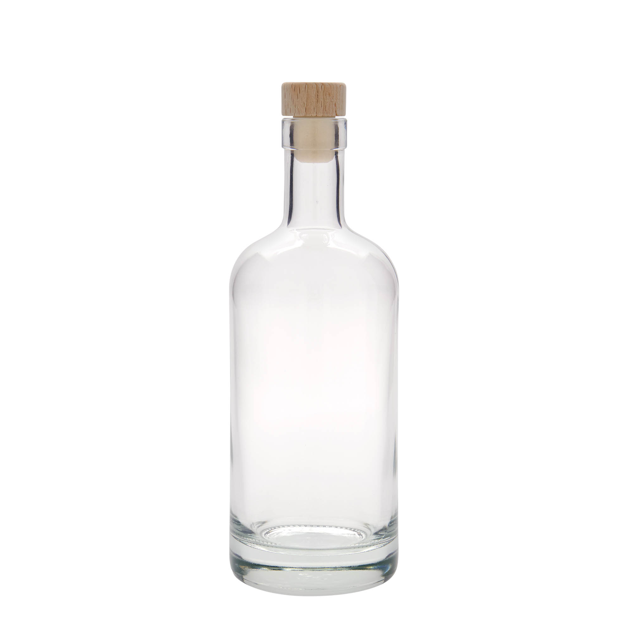 500 ml Glasflasche 'Linea Uno', Mündung: Kork 500 ml Glasflasche 'Linea Uno', Mündung: Kork