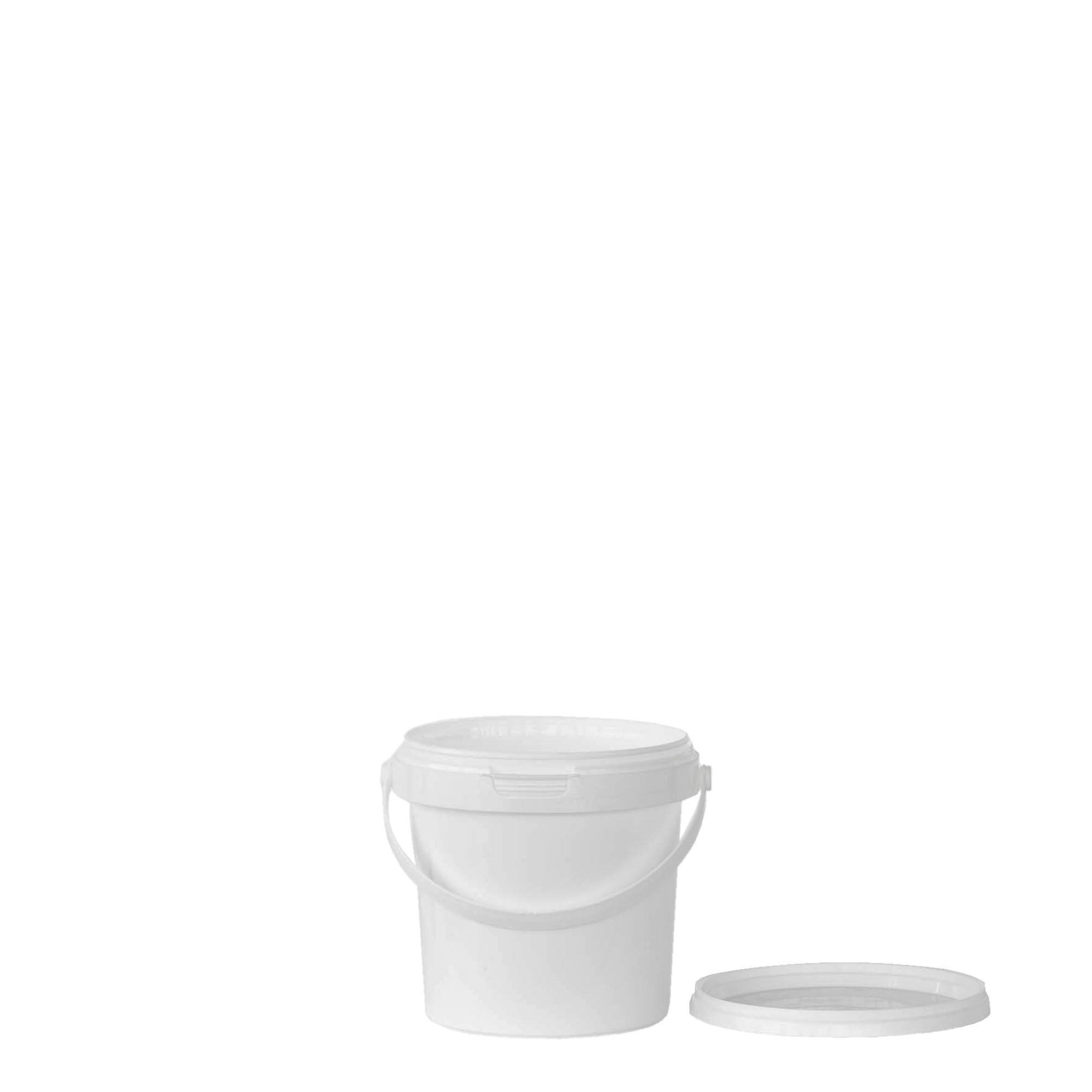 0,6 l Eimer, PP-Kunststoff, weiß 0,6 l Eimer, PP-Kunststoff, weiß