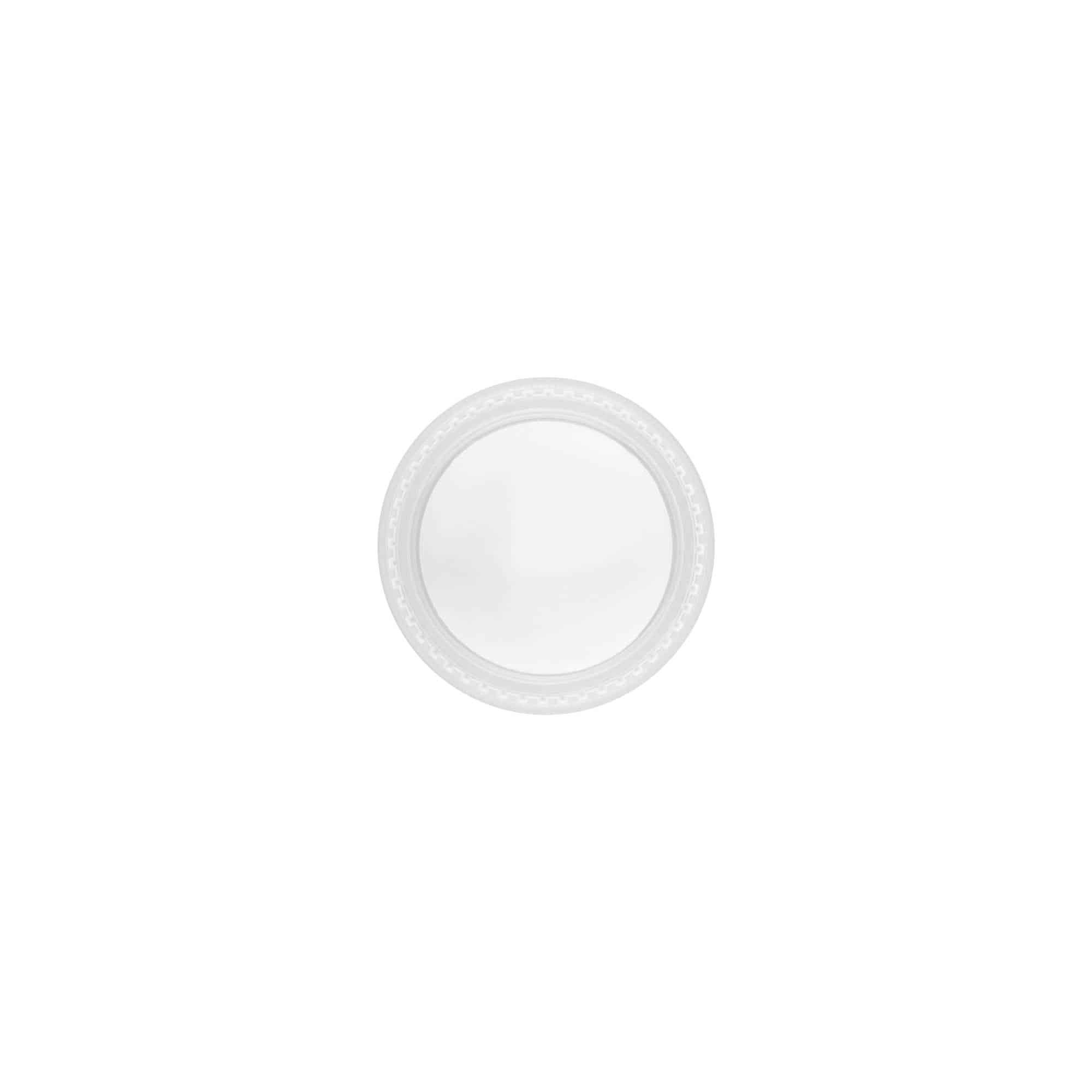 Schraubverschluss 'Clear/Platin Edition', PP-Kunststoff, weiß, für Mündung: 45/2P