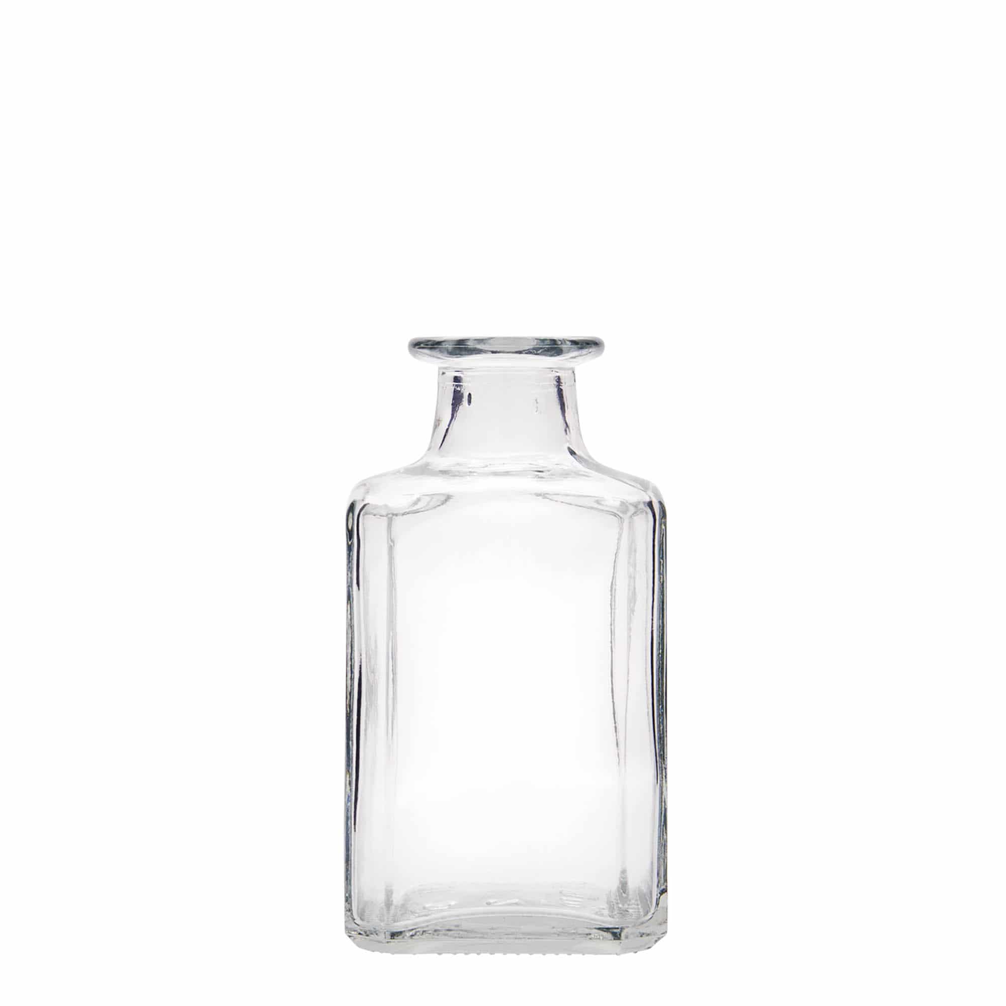 250 ml Glasflasche „Torben“, quadratisch, Mündung: Kork