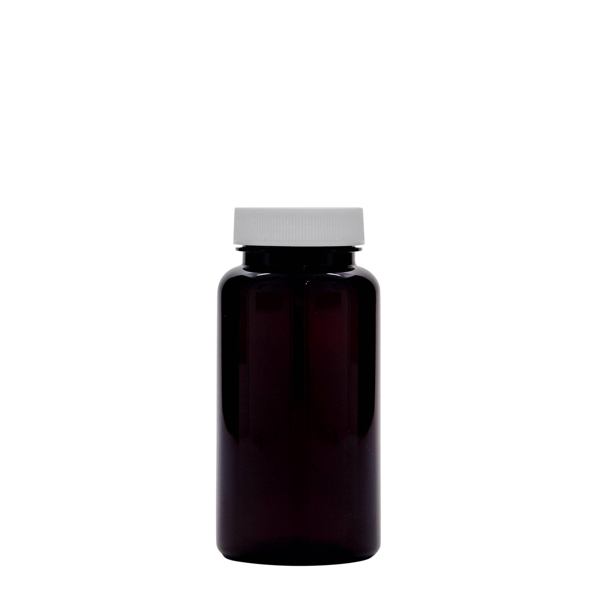 150 ml PET-Packer, Kunststoff, braun, Mündung: 38/400