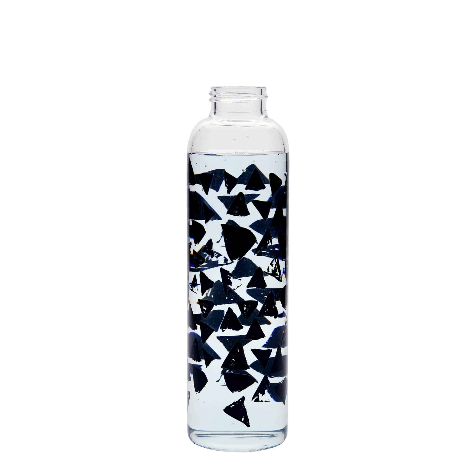 500 ml Trinkflasche 'Perseus - Schwarze Dreiecke', Mündung: Schraubverschluss 500 ml Trinkflasche 'Perseus - Schwarze Dreiecke', Mündung: Schraubverschluss