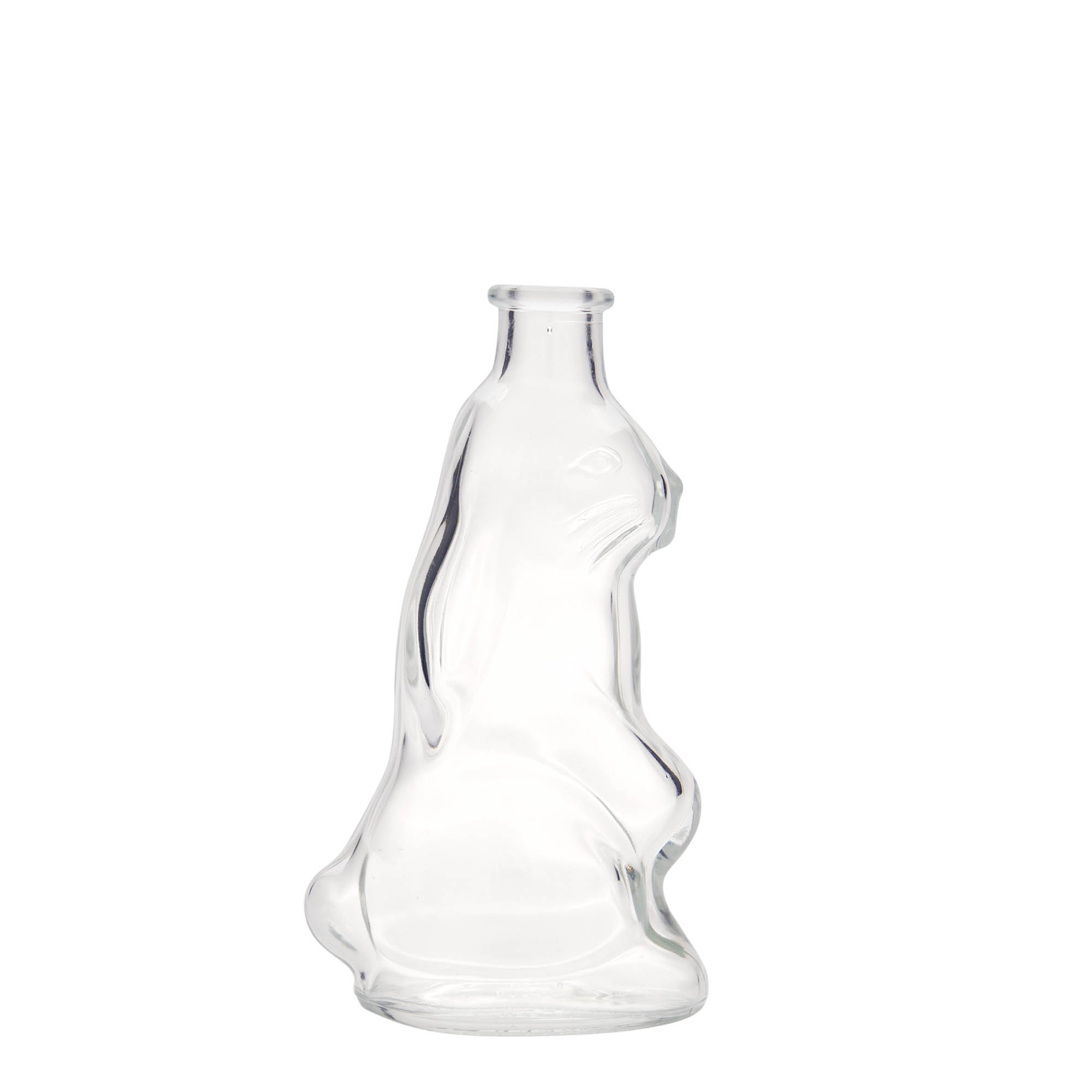 200 ml Glasflasche 'Hase', Mündung: Kork 200 ml Glasflasche 'Hase', Mündung: Kork