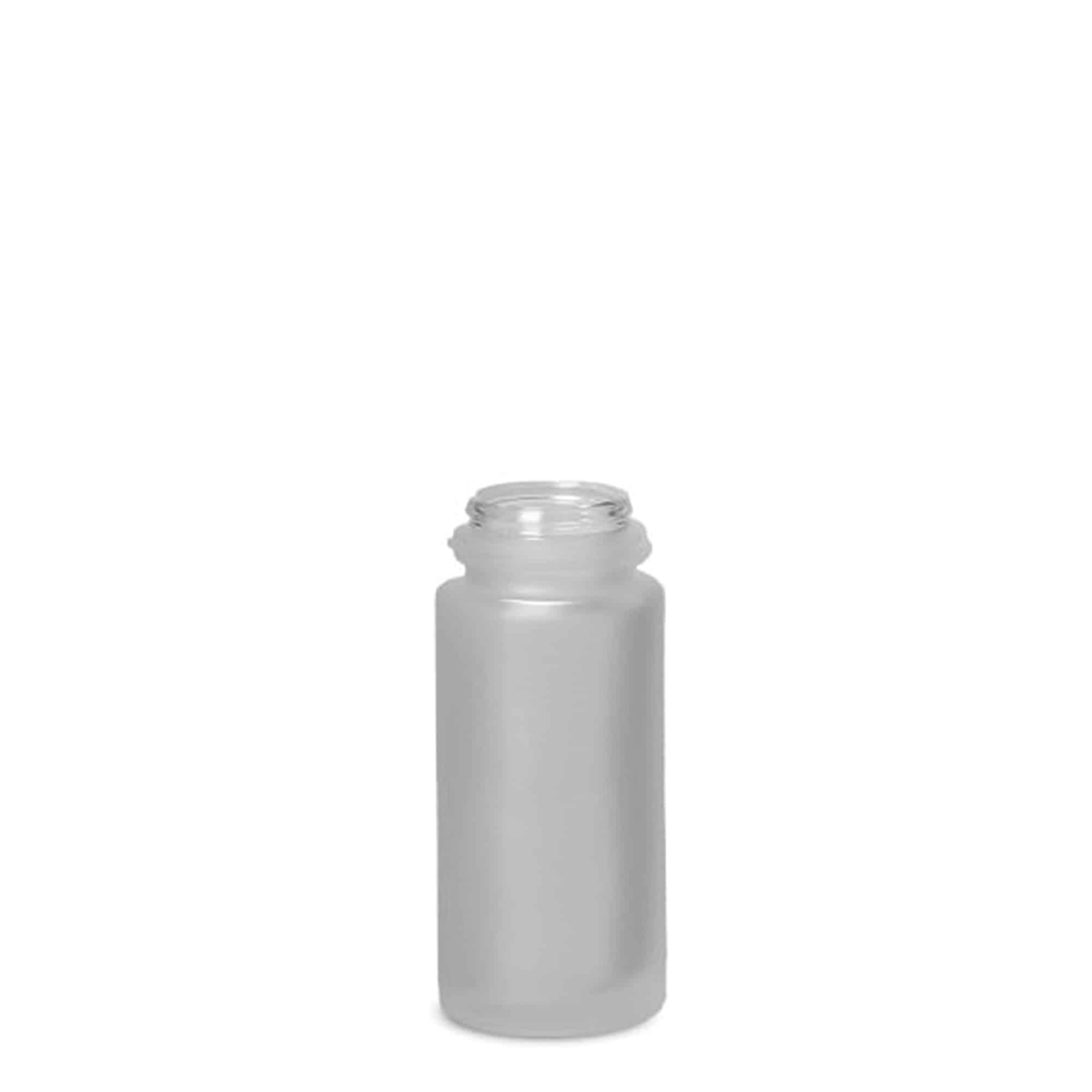 50 ml Roll-On-Flasche, Glas, geeist, Mündung: Schraubverschluss