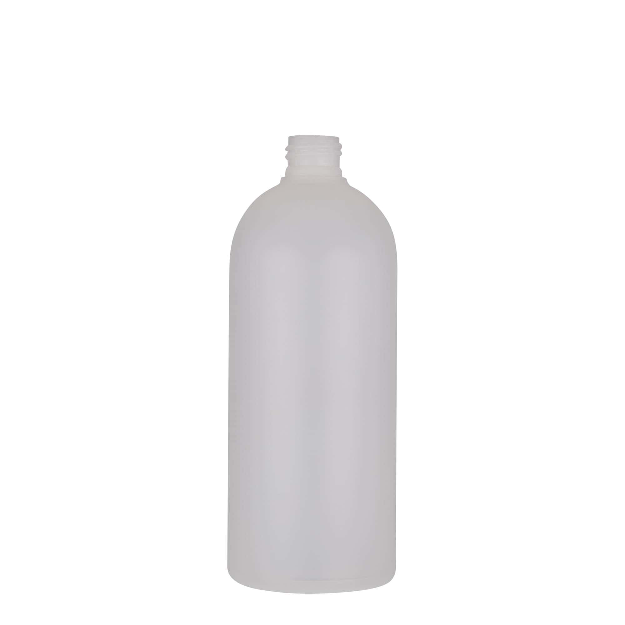 500 ml Kunststoffflasche „Tuffy“, HDPE, natur, Mündung:  24/410