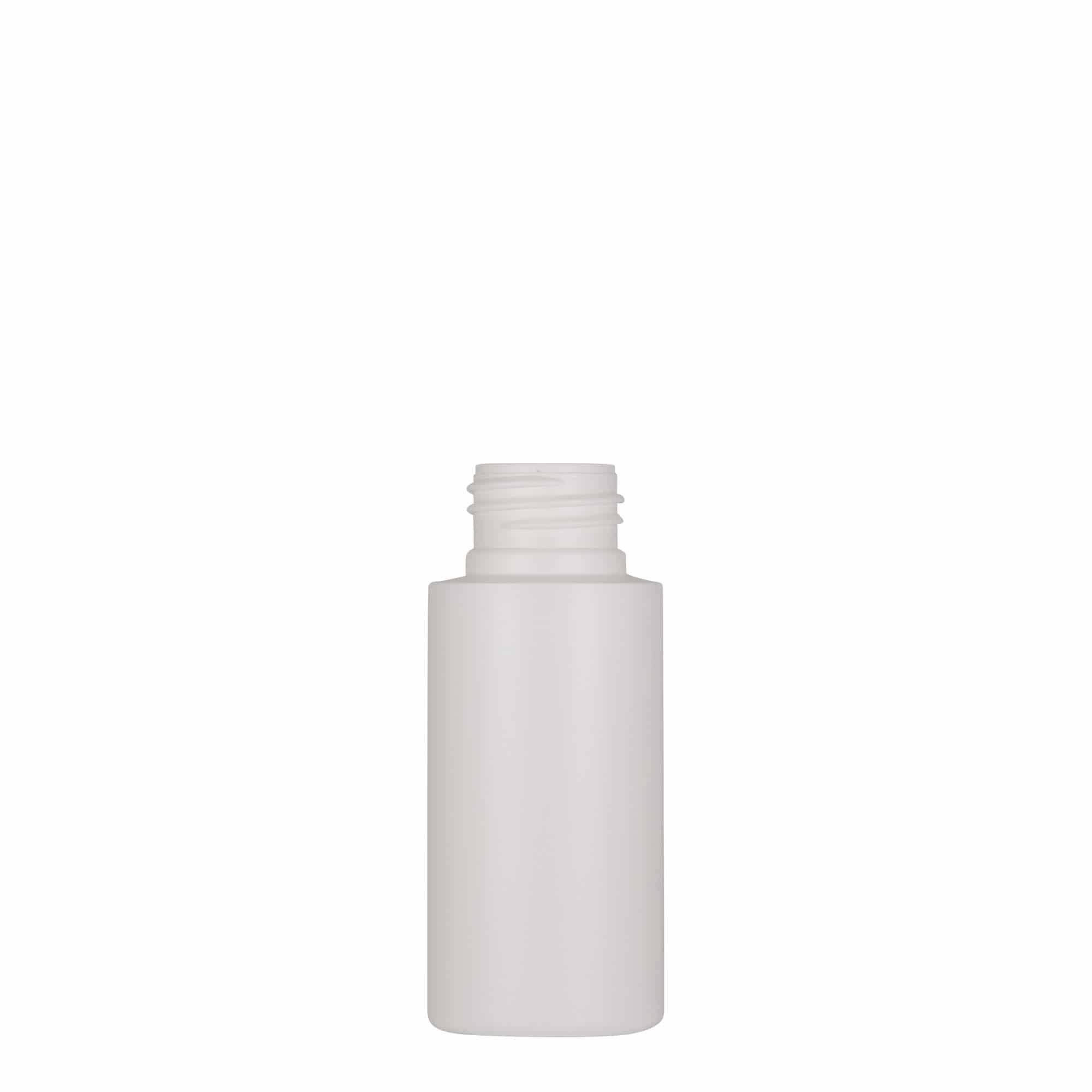 50 ml Kunststoffflasche 'Pipe', Green HDPE, weiß, Mündung: 24/410