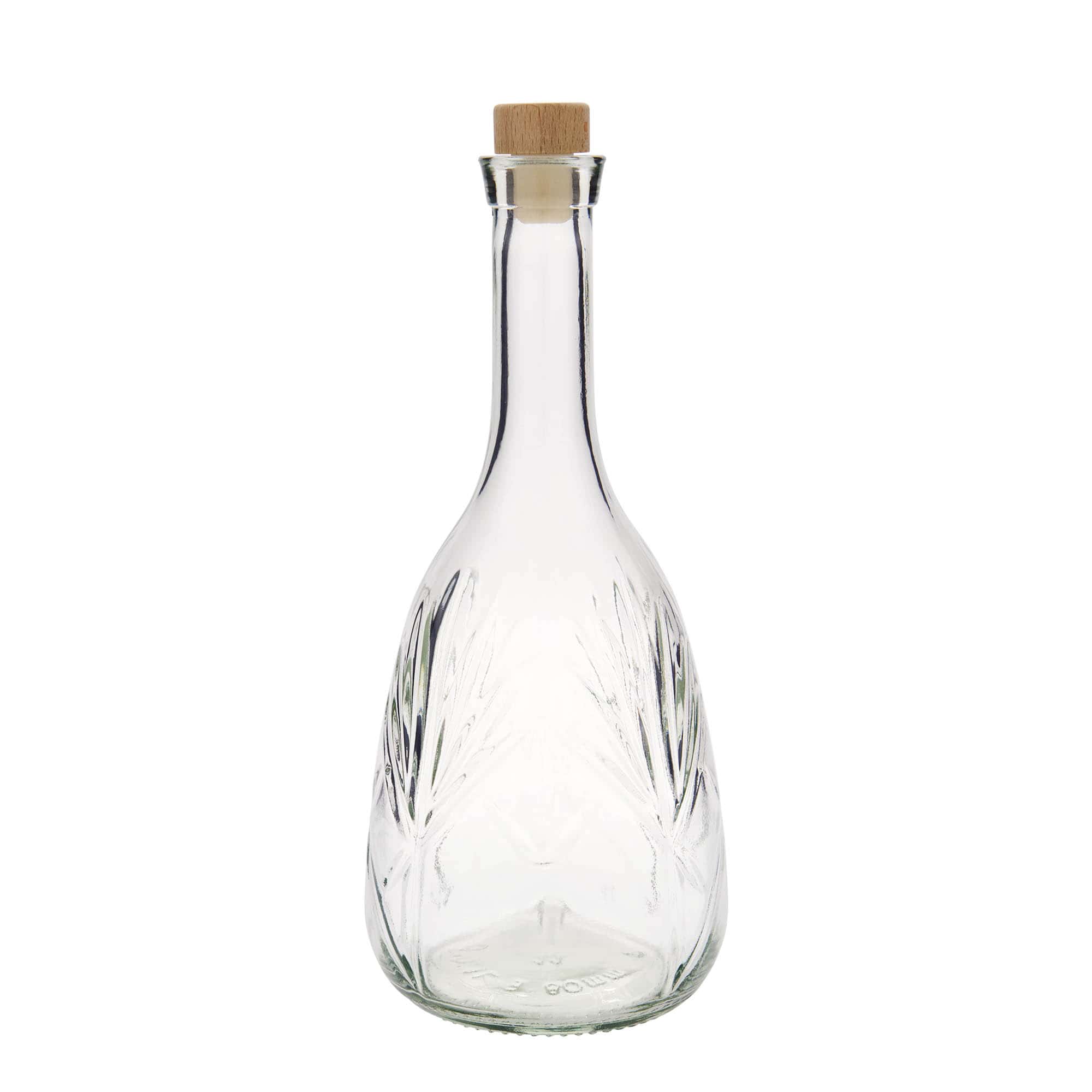 1.000 ml Glasflasche „Reliefa“, Mündung: Kork