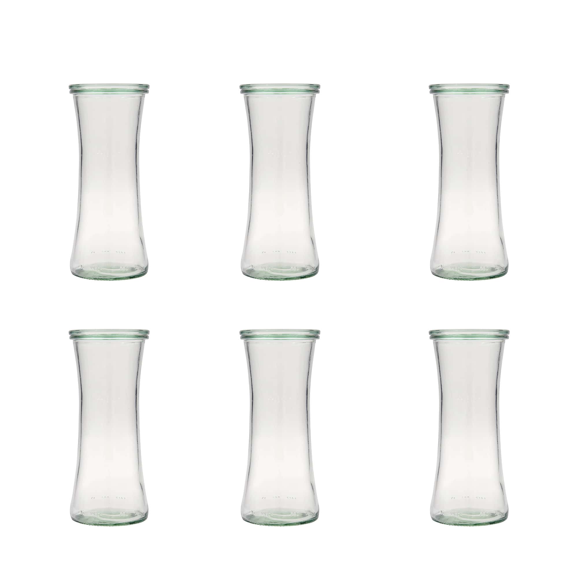 6x 730 ml WECK-Delikatessenglas mit Glasdeckel RR 80