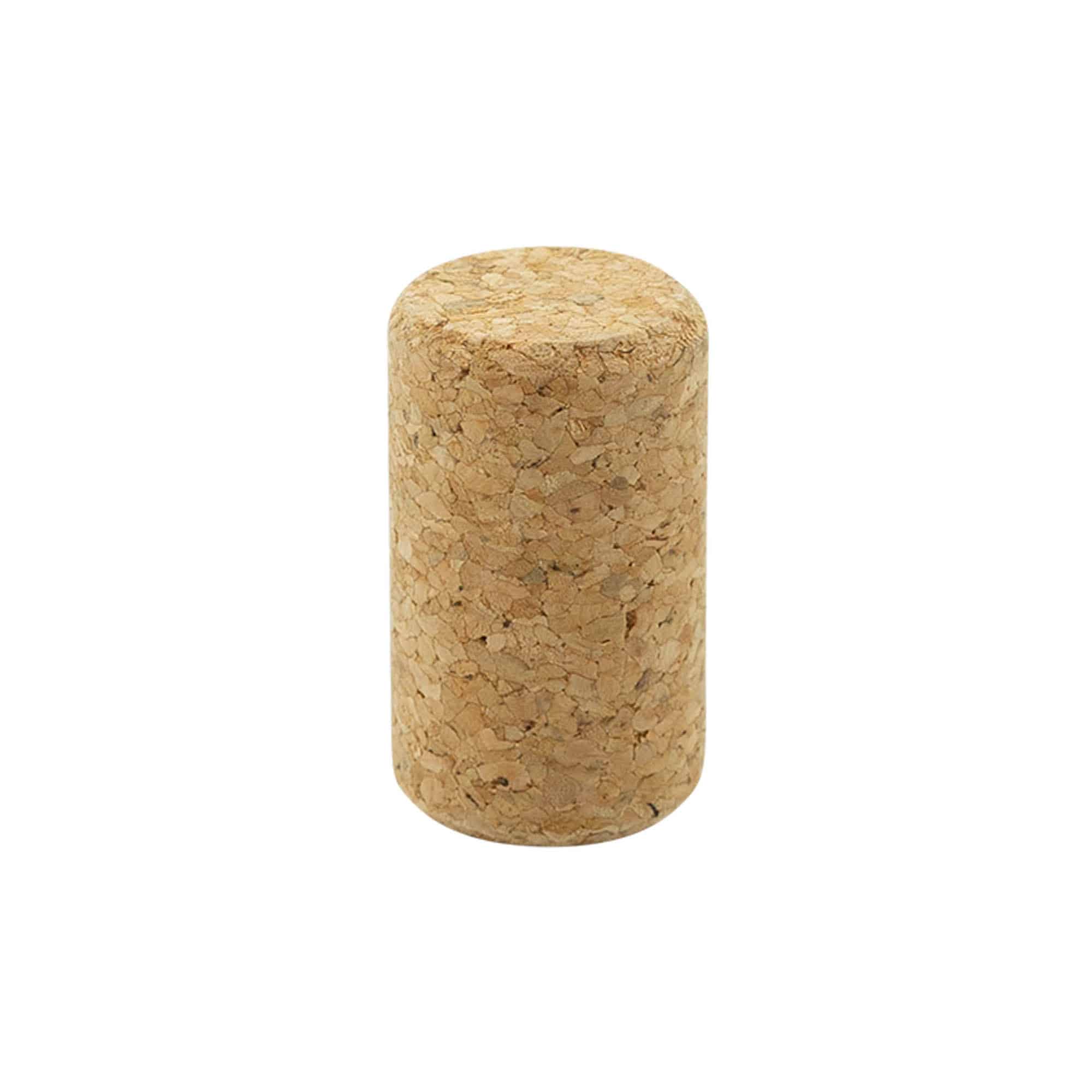 Weinkorken 22,5 mm, Presskork, beige, für Mündung: Kork