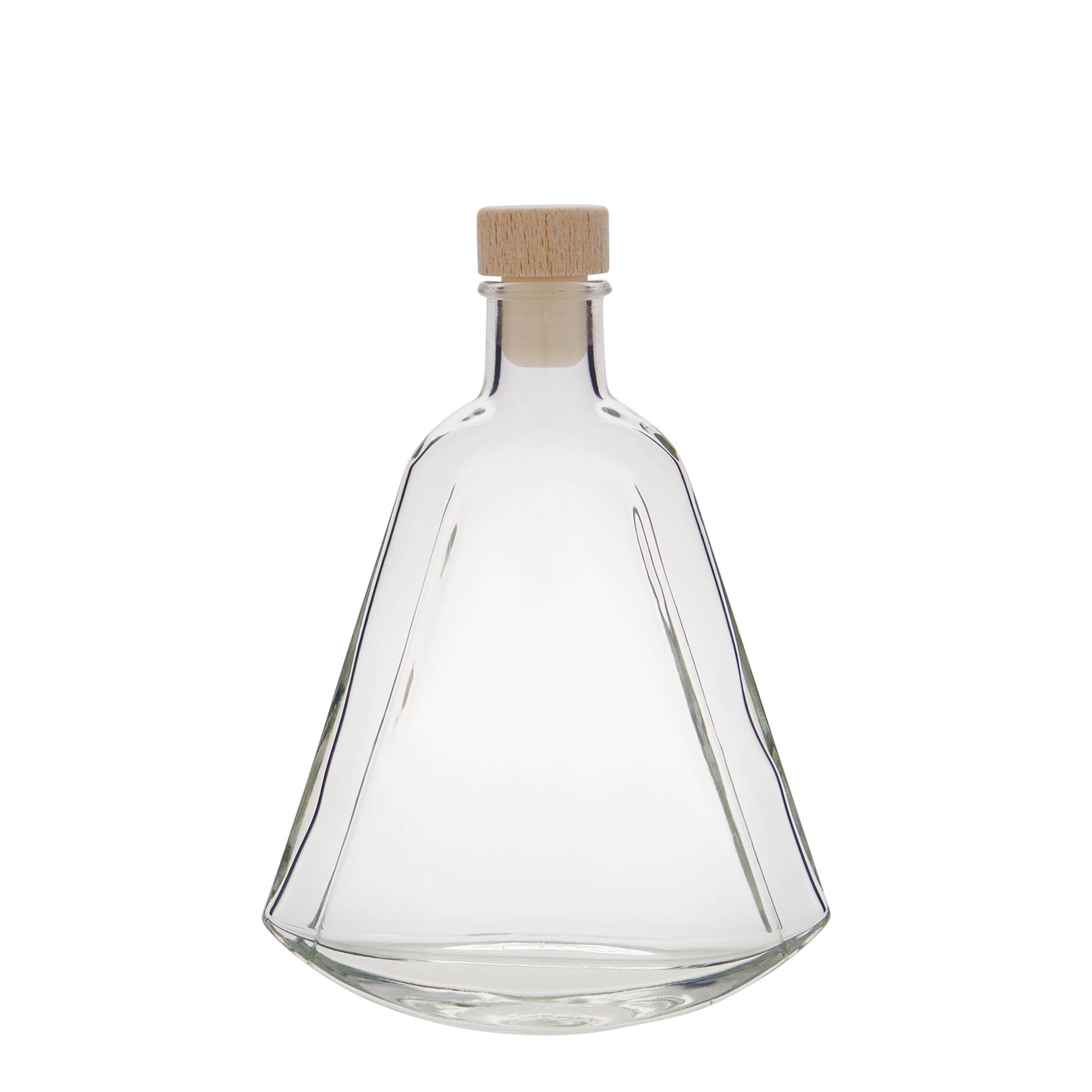 200 ml Glasflasche 'Maurizio', oval, Mündung: Kork 200 ml Glasflasche 'Maurizio', oval, Mündung: Kork