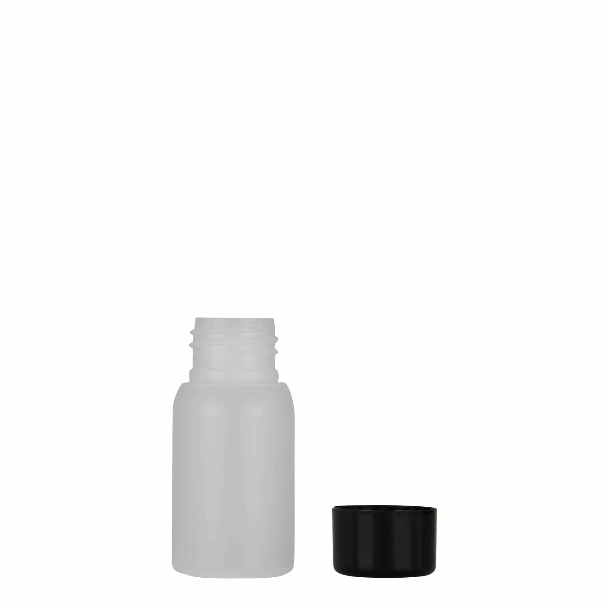 30 ml Kunststoffflasche „Tuffy“, HDPE, natur, Mündung:  24/410