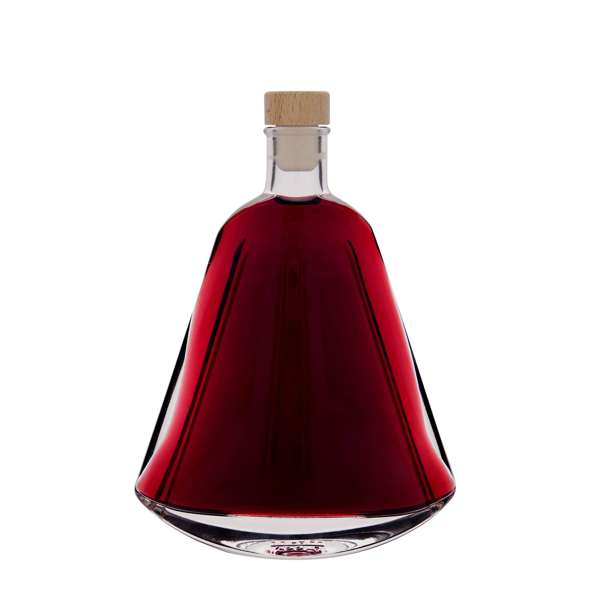 350 ml Glasflasche 'Maurizio', oval, Mündung: Kork