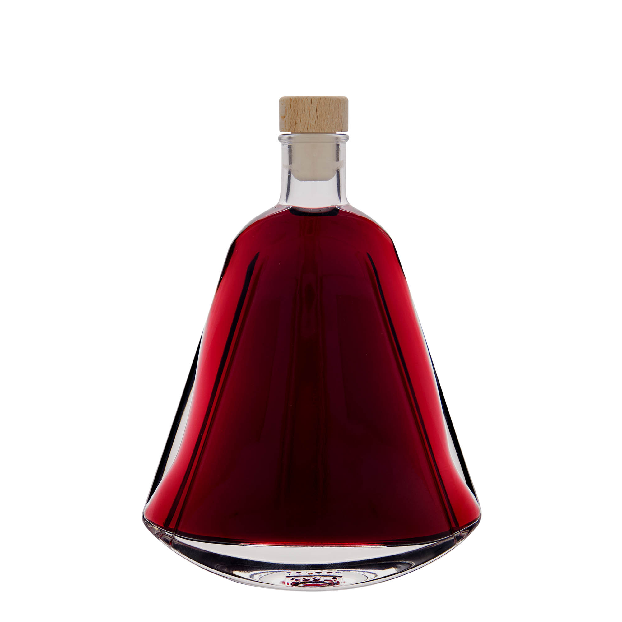 350 ml Glasflasche 'Maurizio', oval, Mündung: Kork 350 ml Glasflasche 'Maurizio', oval, Mündung: Kork