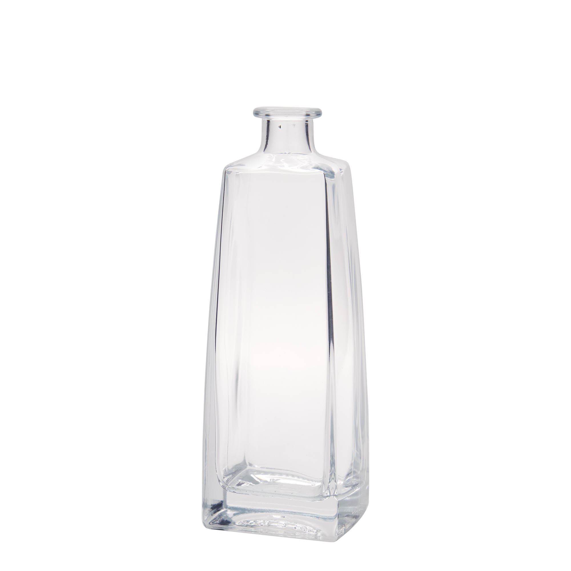 500 ml Glasflasche 'Timmy', rechteckig, Mündung: Kork