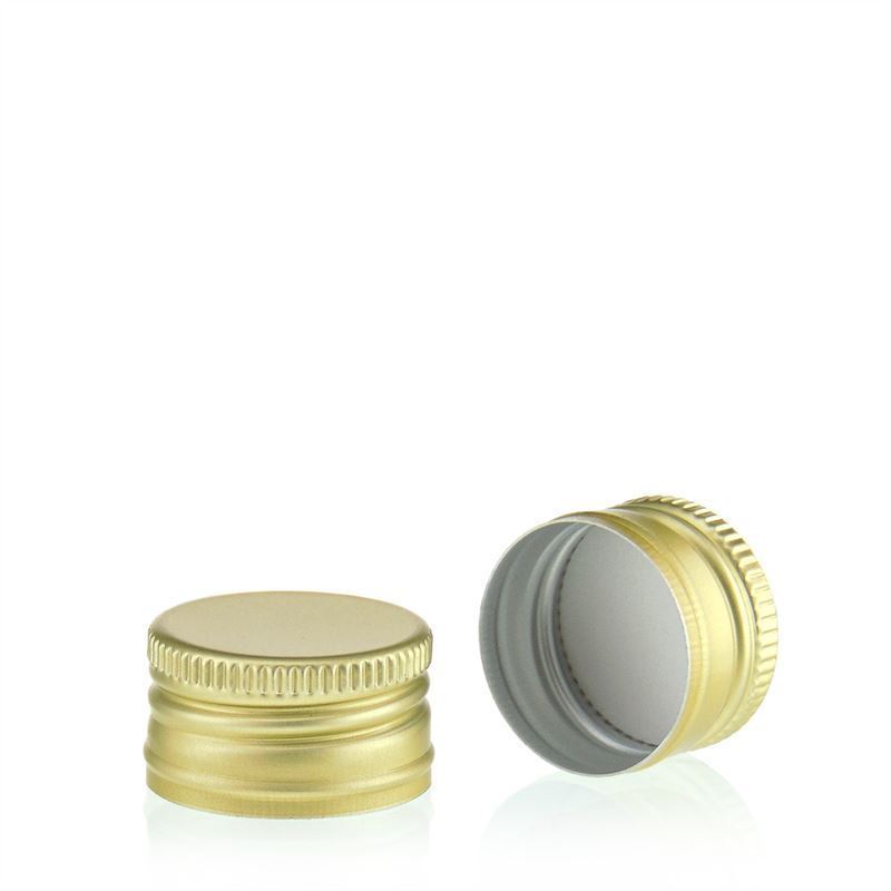 Schraubverschluss, Metall, gold, für Mündung: PP 24 Schraubverschluss, Metall, gold, für Mündung: PP 24