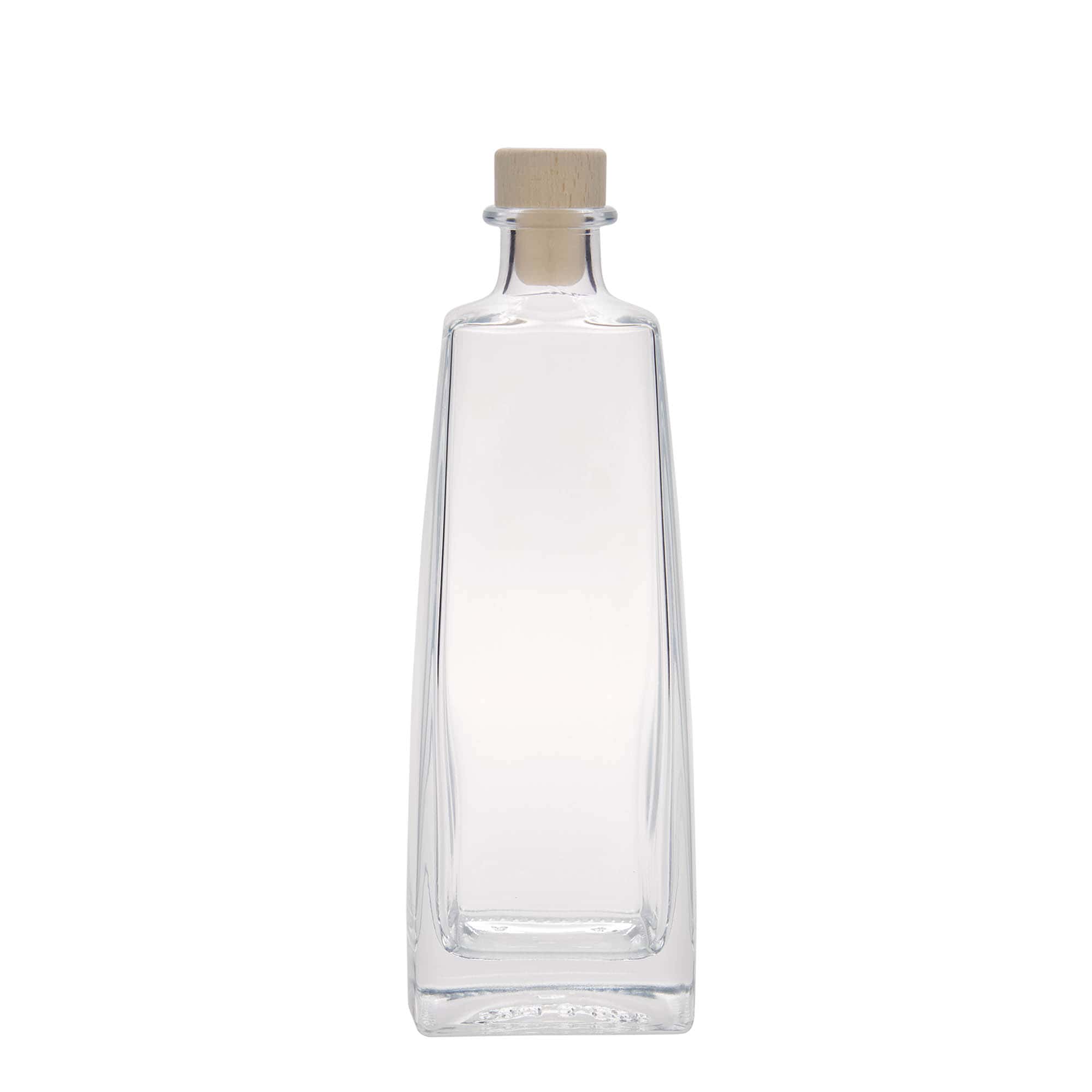500 ml Glasflasche „Timmy“, rechteckig, Mündung: Kork